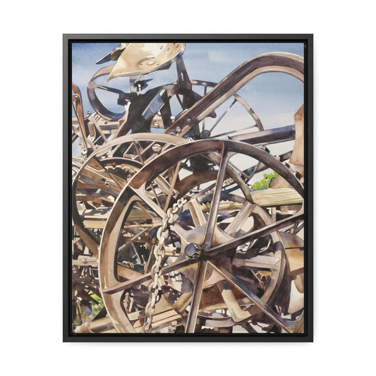 "Harrowing" Gallery Canvas Wraps, Vertical Frame