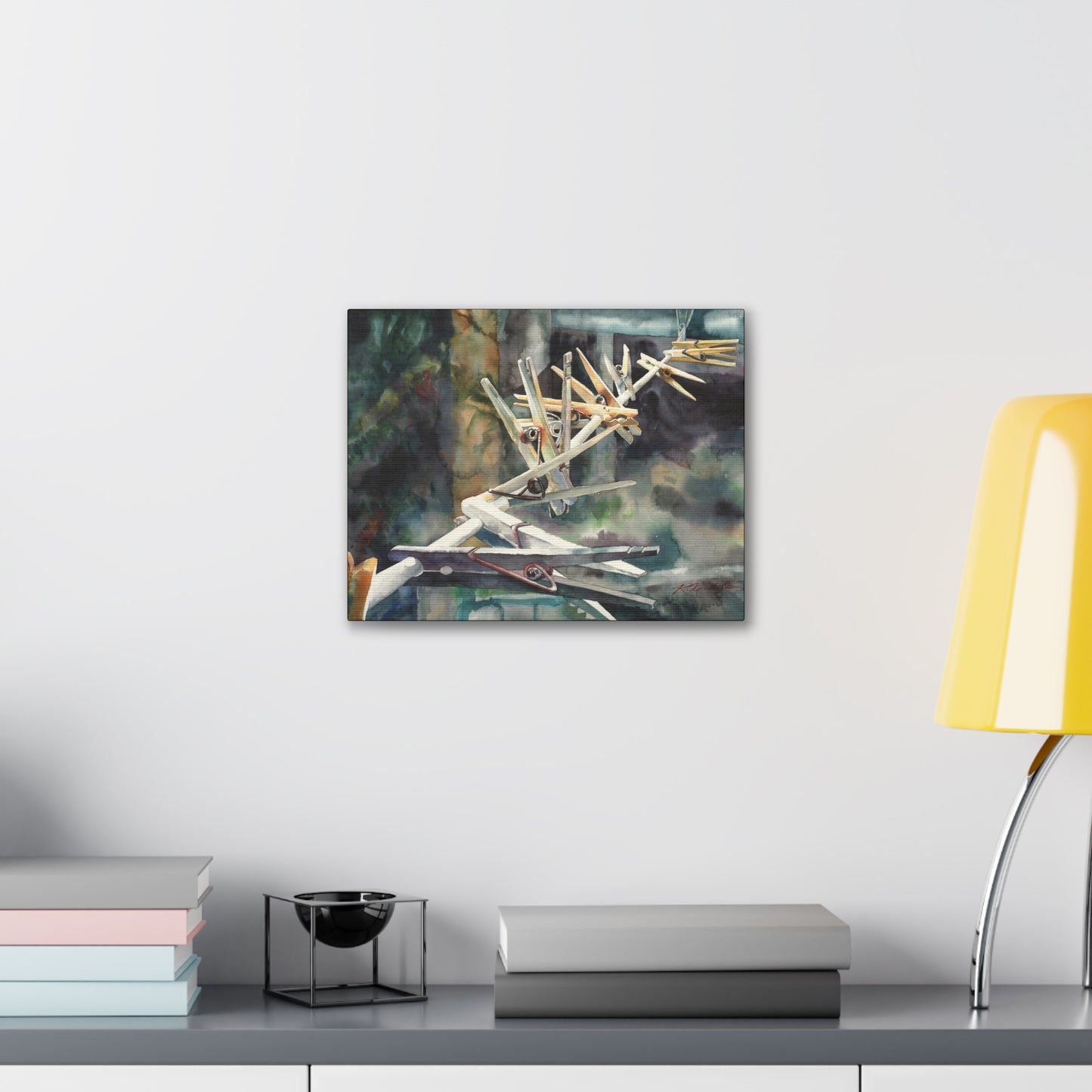 "Clothespins" Canvas Gallery Wraps