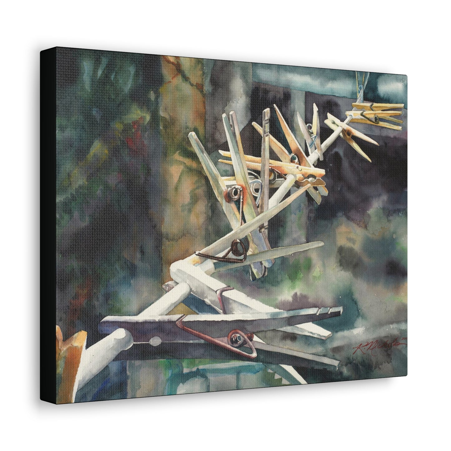 "Clothespins" Canvas Gallery Wraps