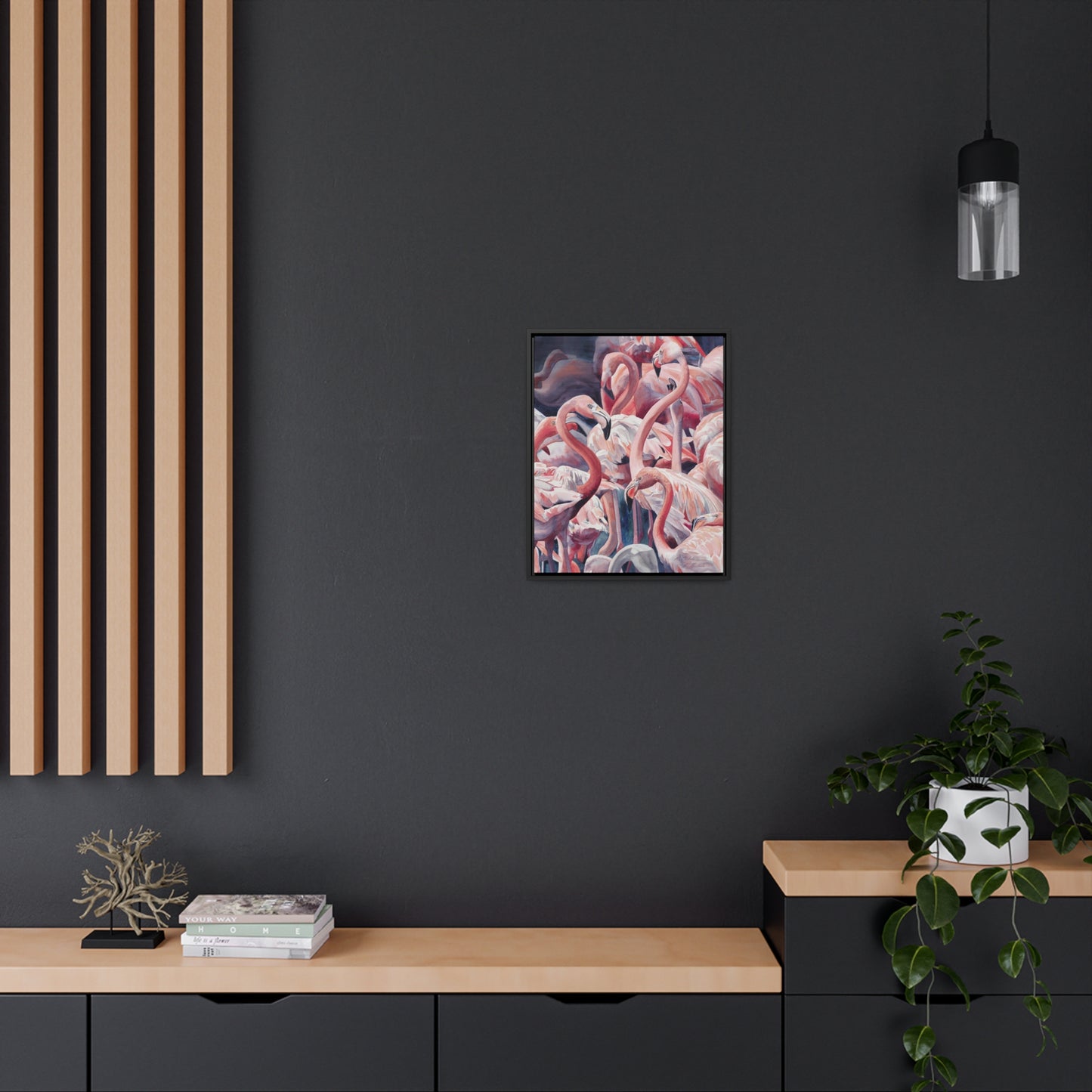 "Flamboyance" Gallery Canvas Wraps, Vertical Frame