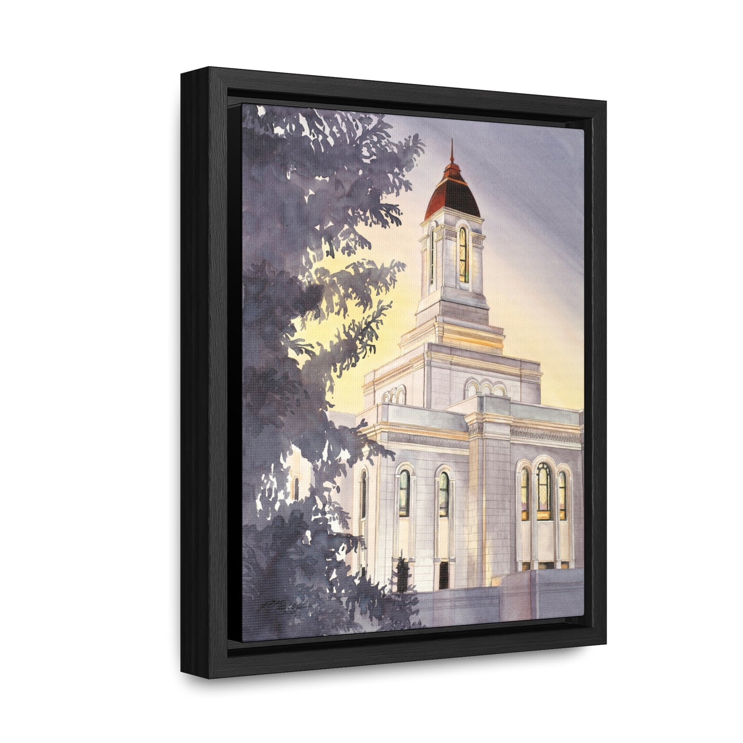 Deseret Peak Temple Gallery Framed Canvas Wraps
