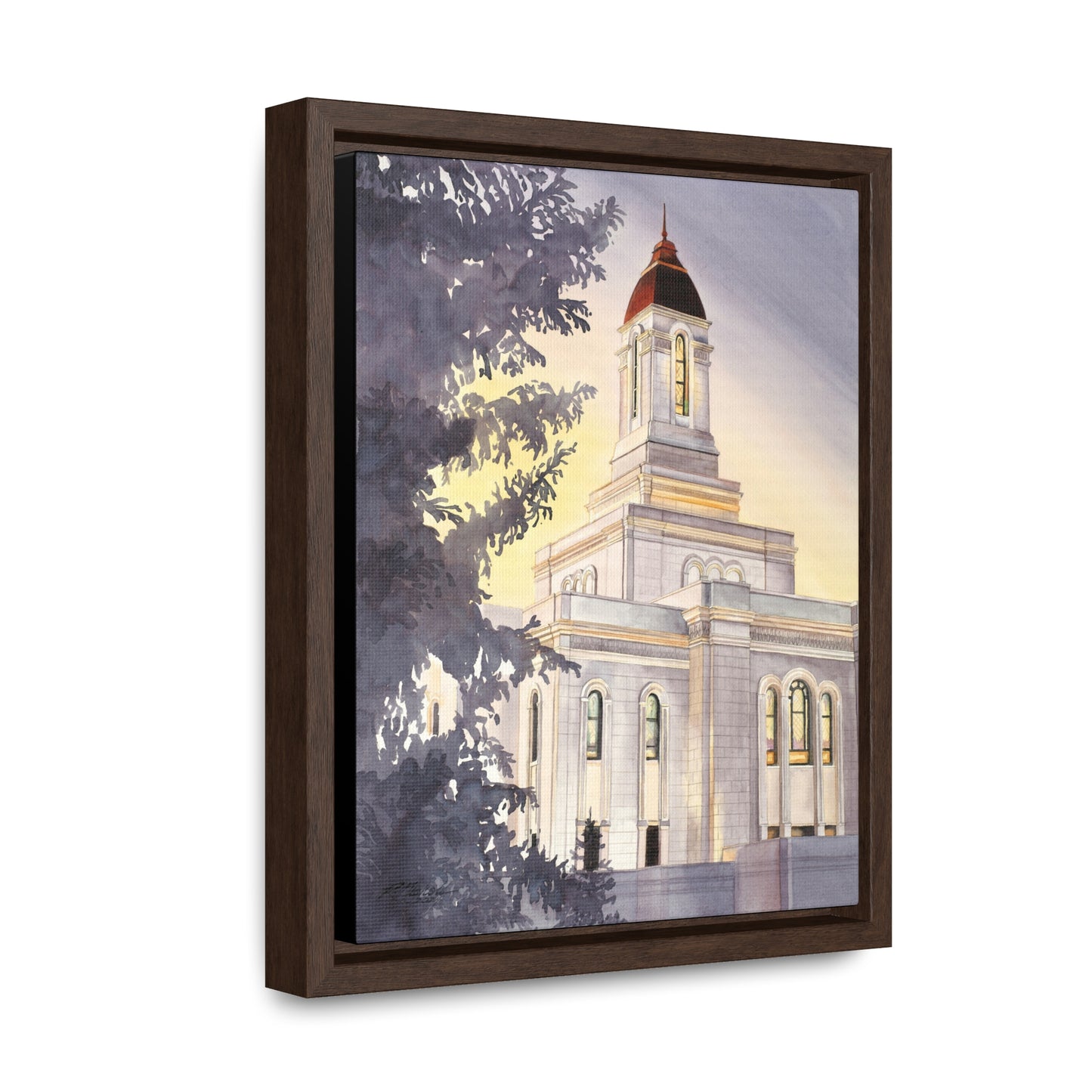 Deseret Peak Temple Gallery Framed Canvas Wraps