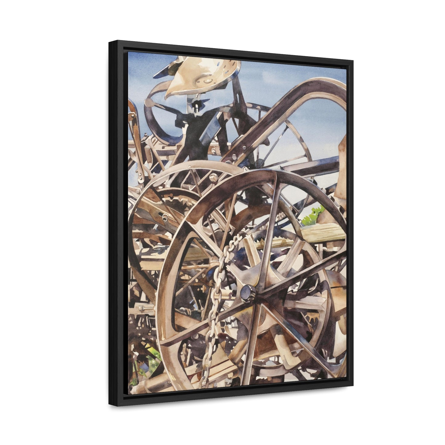 "Harrowing" Gallery Canvas Wraps, Vertical Frame