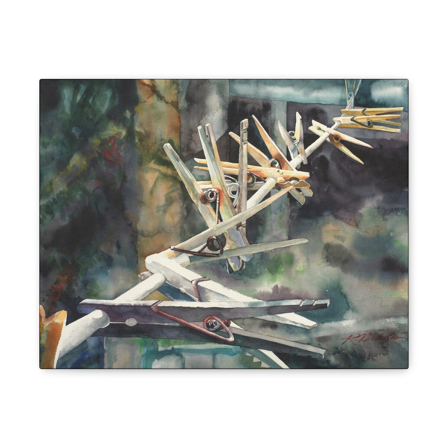 "Clothespins" Canvas Gallery Wraps