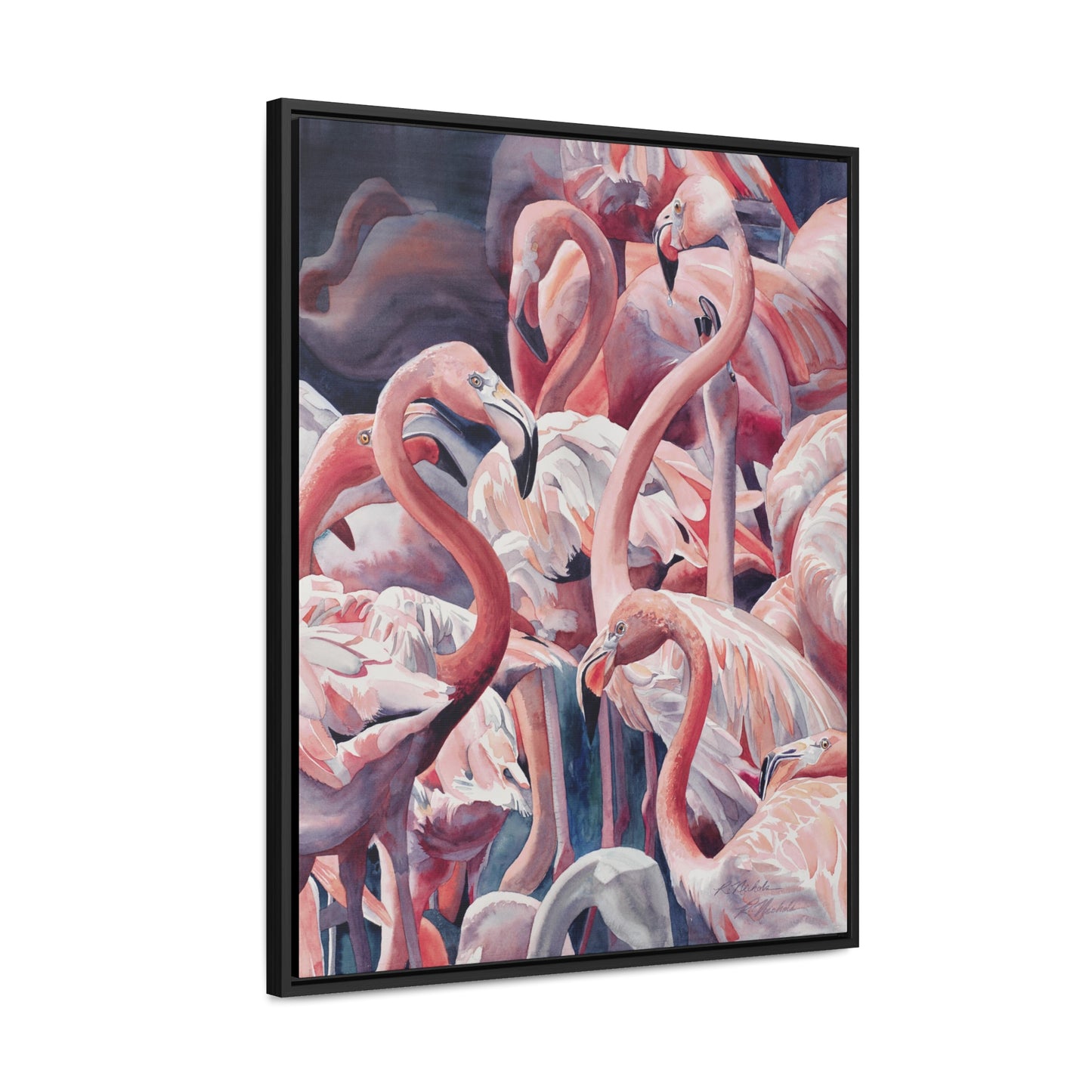 "Flamboyance" Gallery Canvas Wraps, Vertical Frame