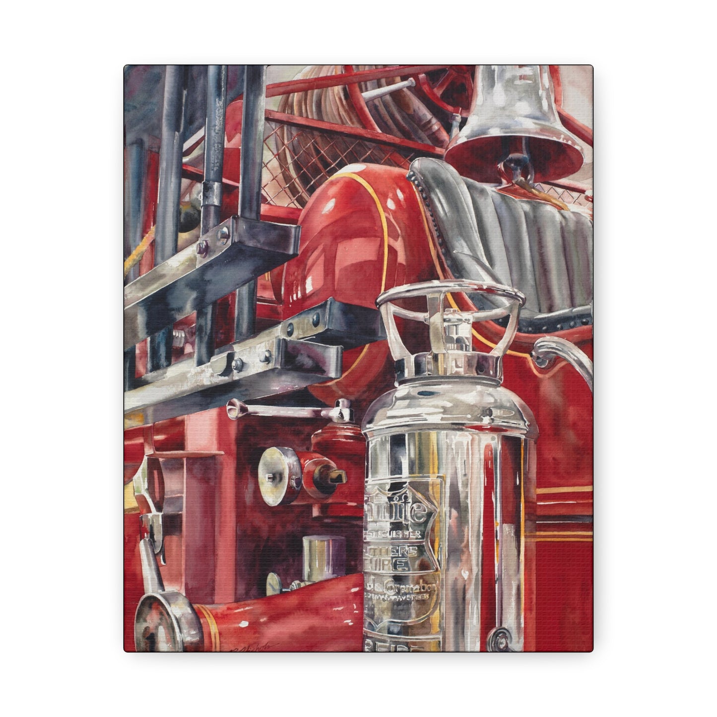 "Firetruck #2" Canvas Gallery Wraps