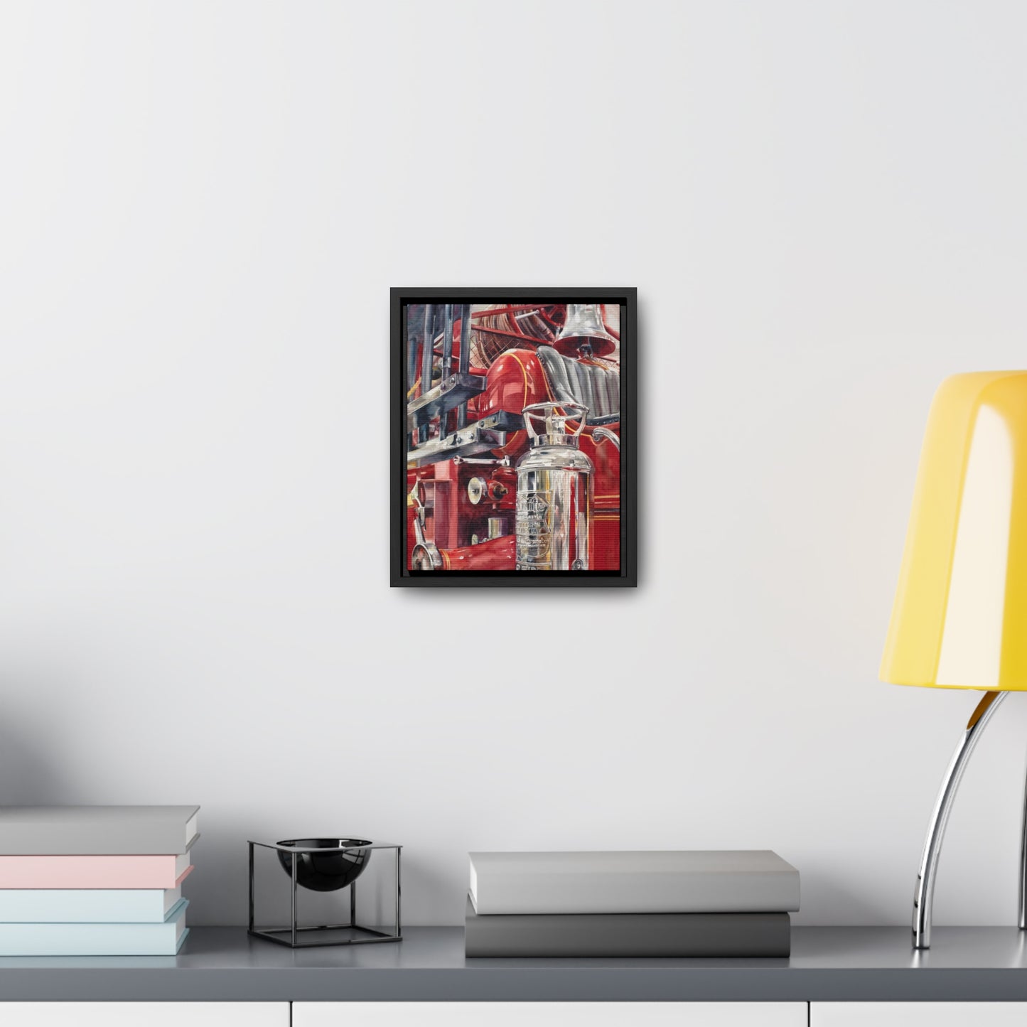 "Firetruck #2" Gallery Canvas Wraps, Vertical Frame