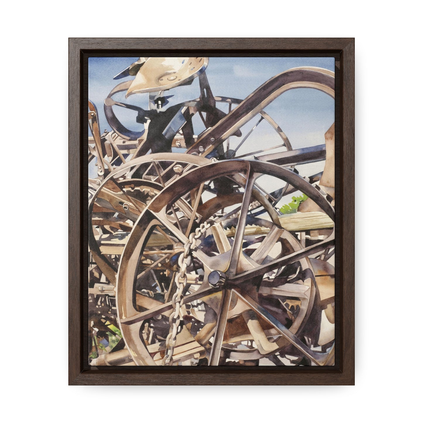 "Harrowing" Gallery Canvas Wraps, Vertical Frame