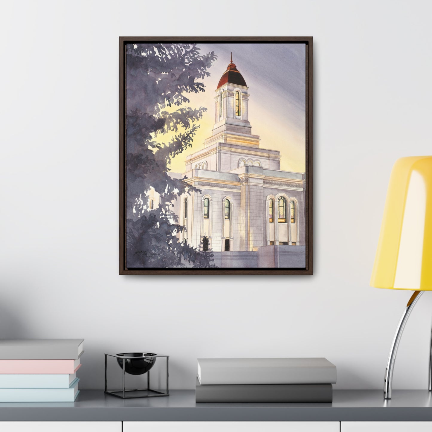 Deseret Peak Temple Gallery Framed Canvas Wraps