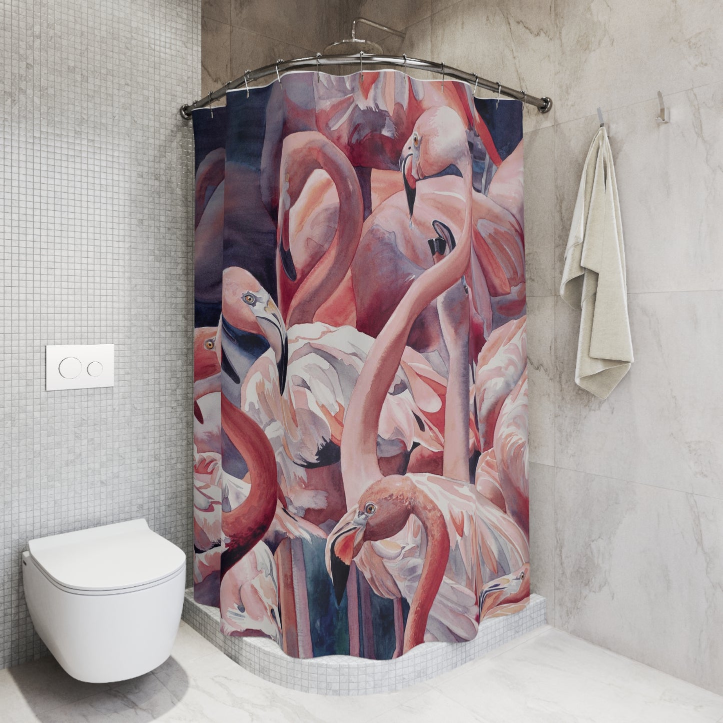 "Flamboyance" Polyester Shower Curtain