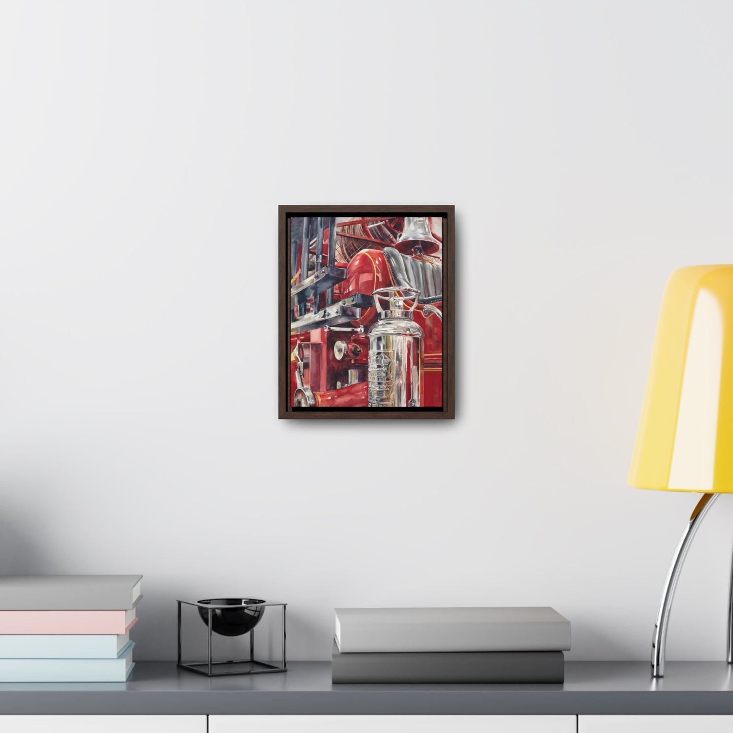 "Firetruck #2" Gallery Canvas Wraps, Vertical Frame