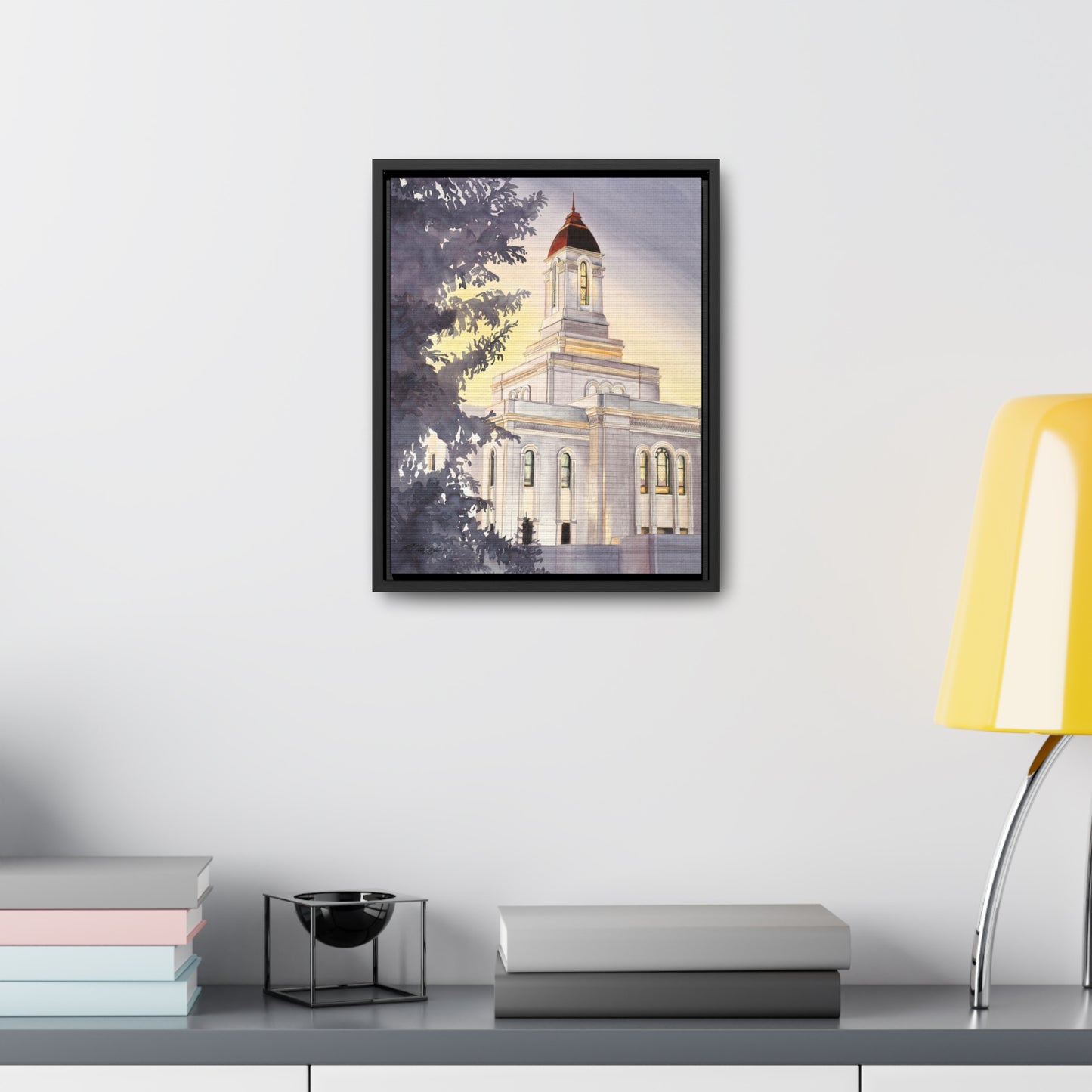 Deseret Peak Temple Gallery Framed Canvas Wraps