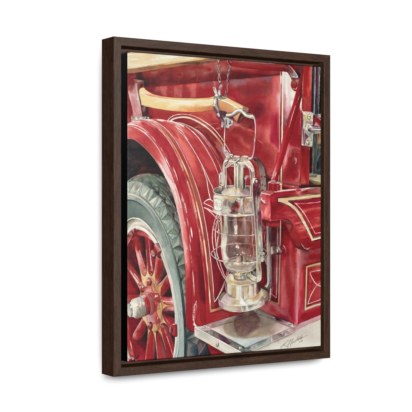 "Firetruck #3" Gallery Canvas Wraps, Vertical Frame