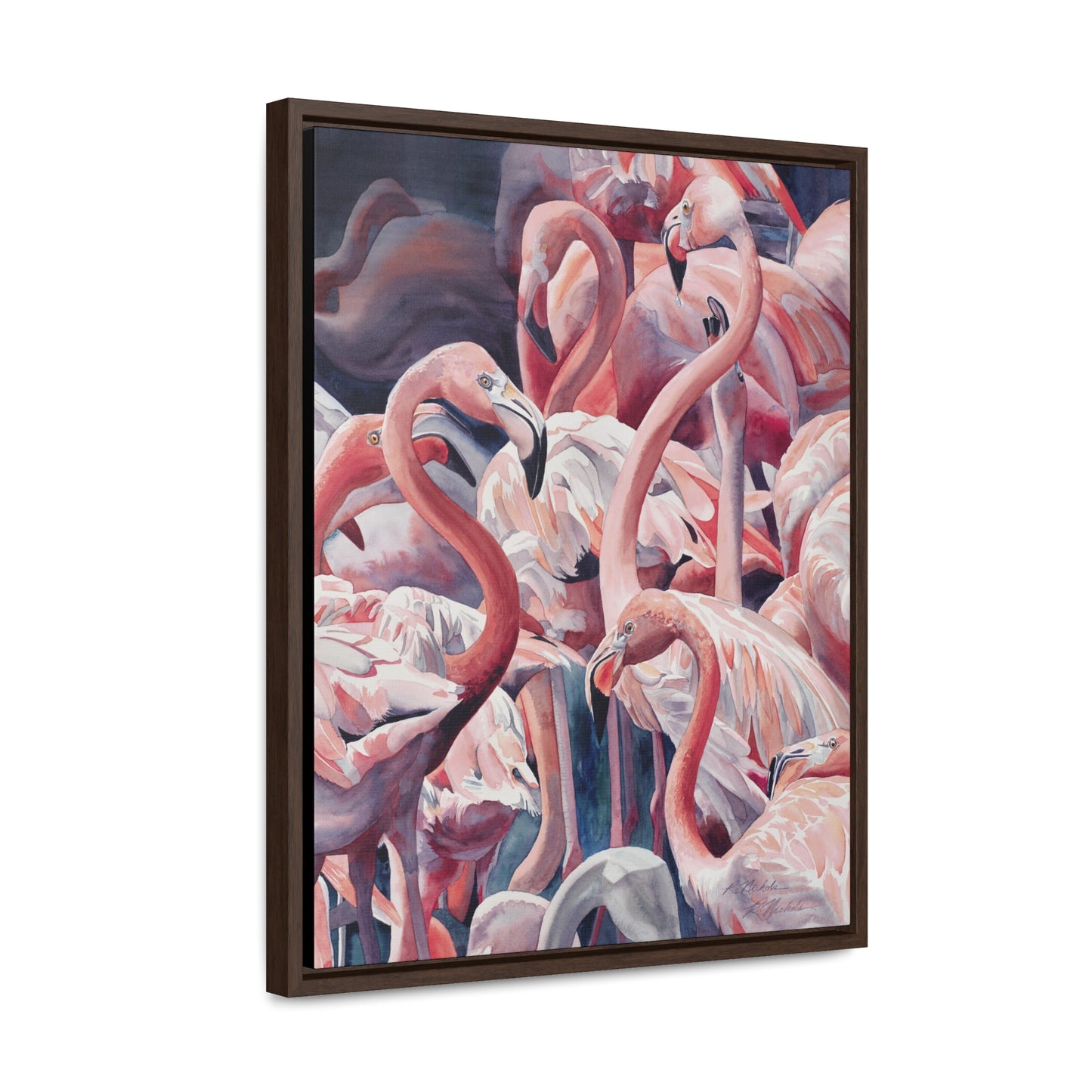 "Flamboyance" Gallery Canvas Wraps, Vertical Frame