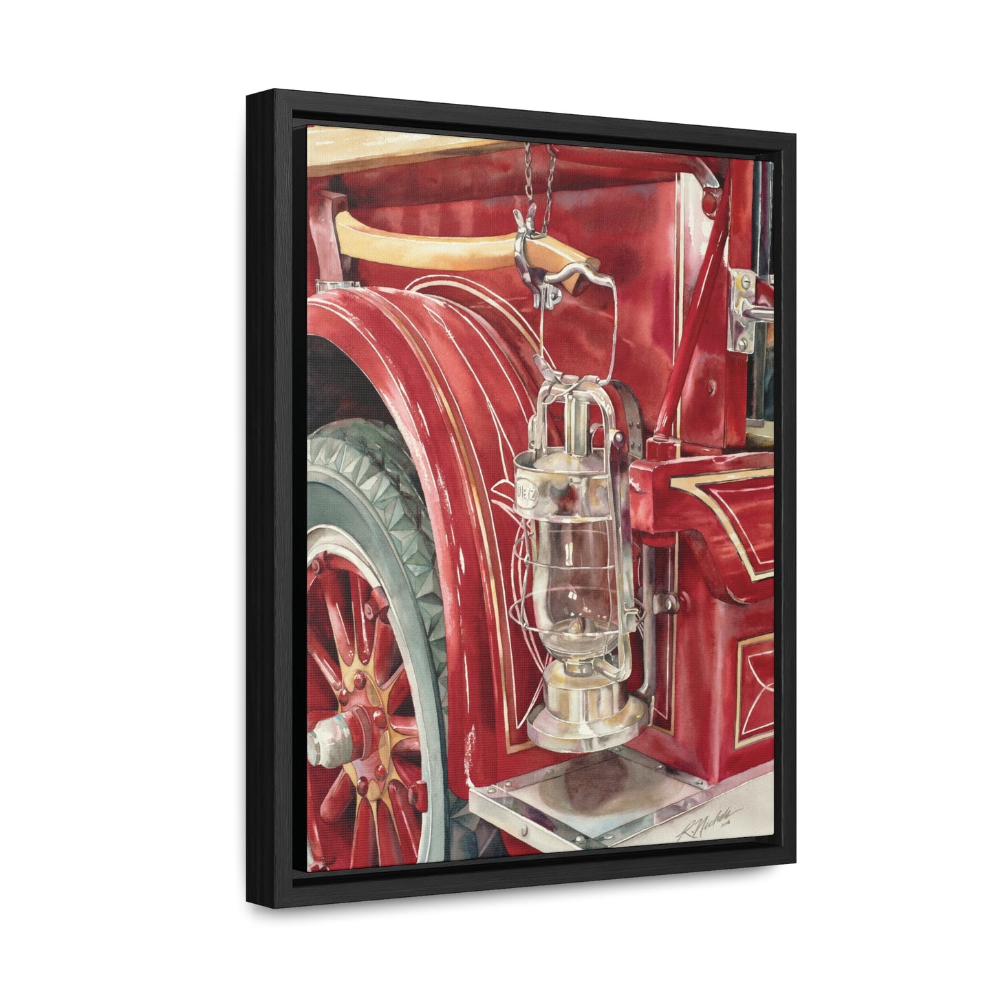 "Firetruck #3" Gallery Canvas Wraps, Vertical Frame