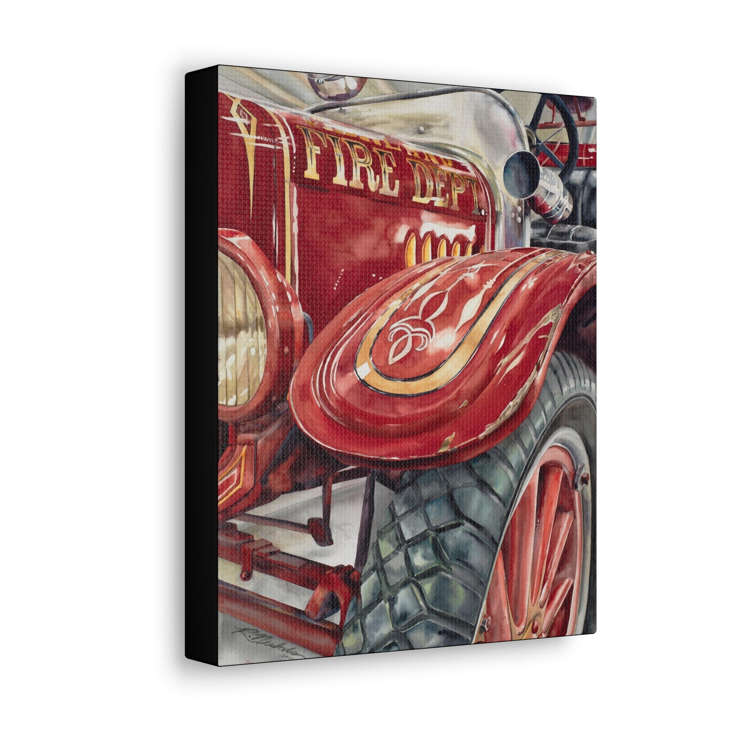 "Firetruck #1" Canvas Gallery Wraps