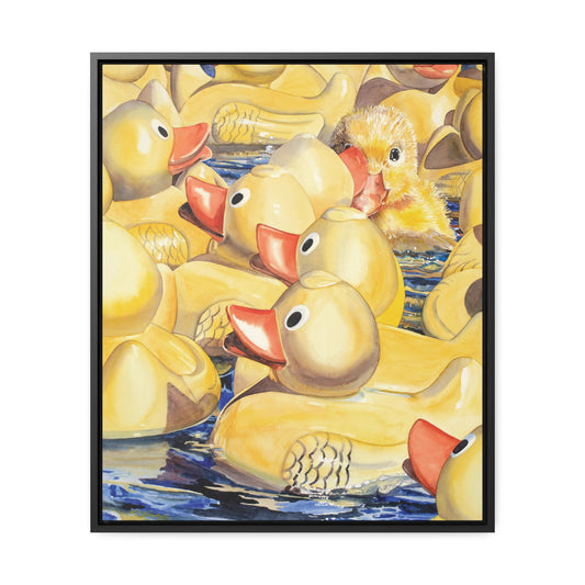 "Just Ducky" Gallery Canvas Wraps, Vertical Frame