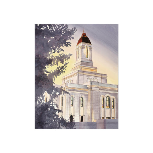 Deseret Peak Temple Watercolor Print