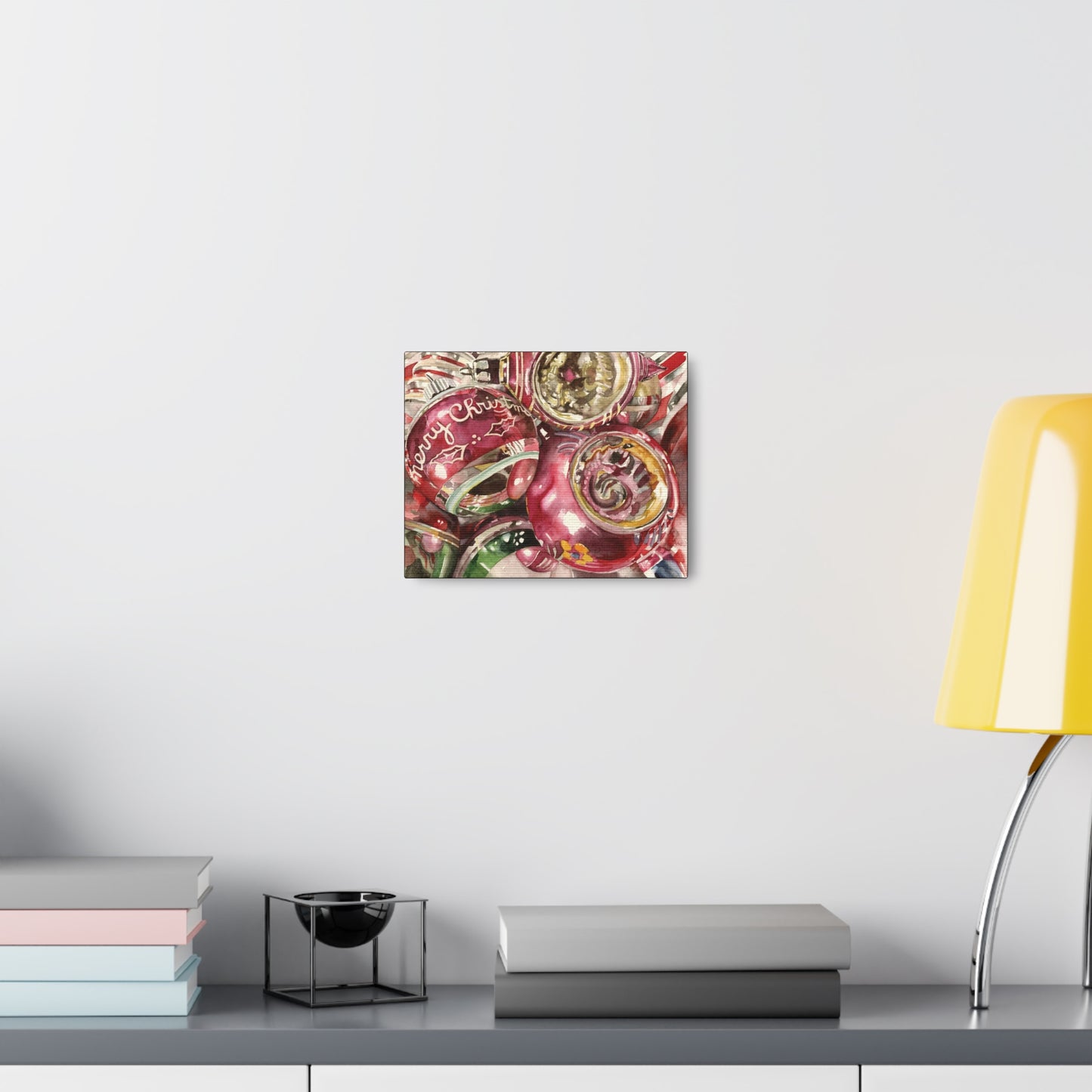 "Candy Stripe Merry Christmas" Canvas Gallery Wraps