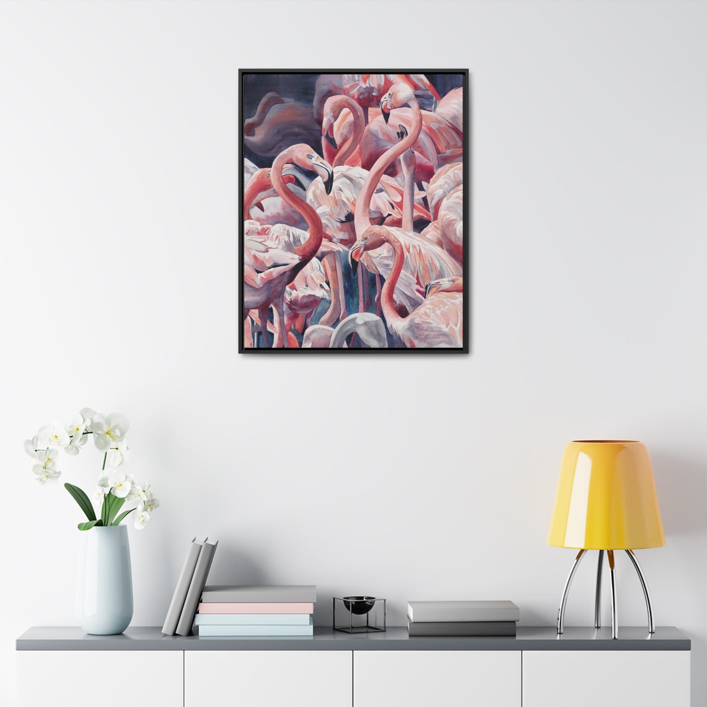 "Flamboyance" Gallery Canvas Wraps, Vertical Frame