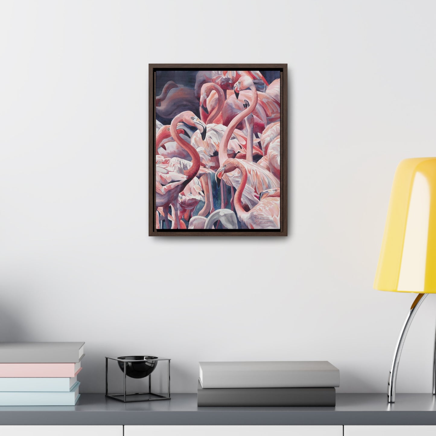 "Flamboyance" Gallery Canvas Wraps, Vertical Frame