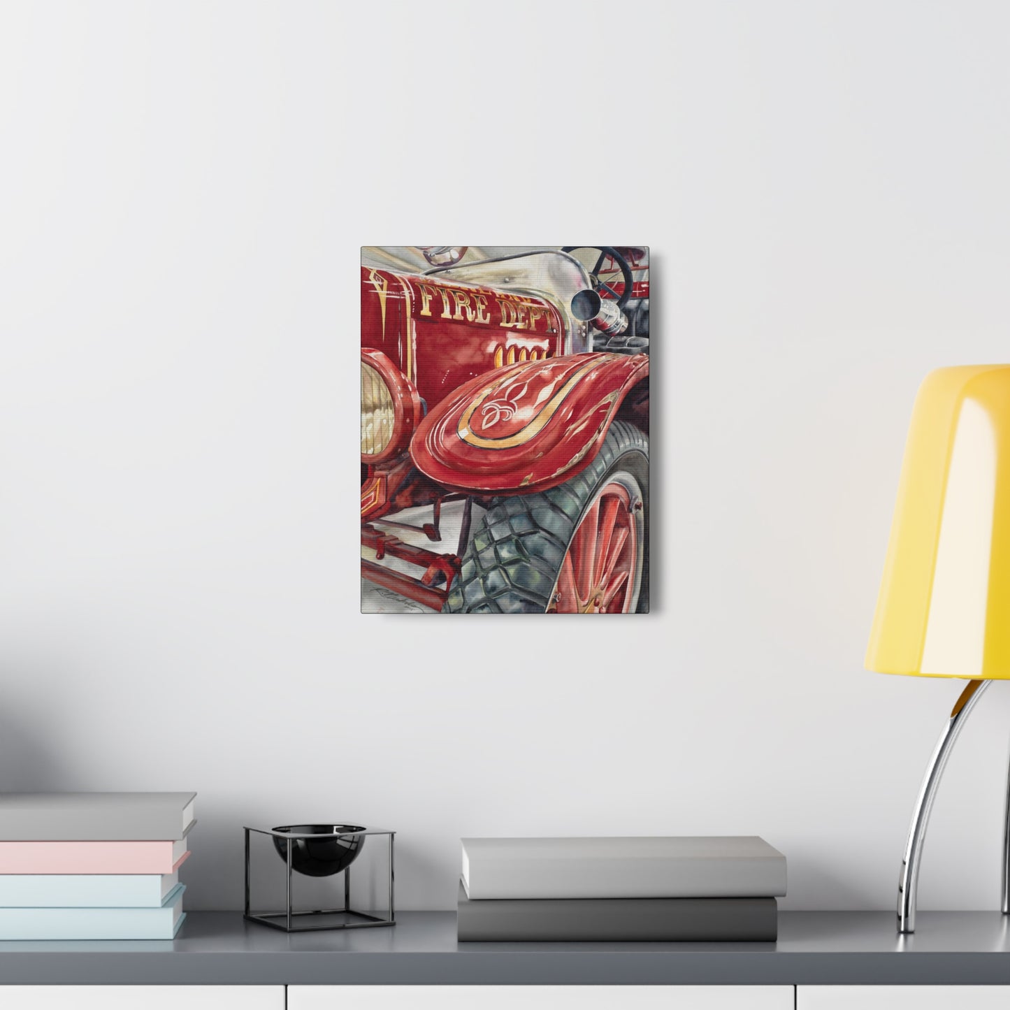 "Firetruck #1" Canvas Gallery Wraps
