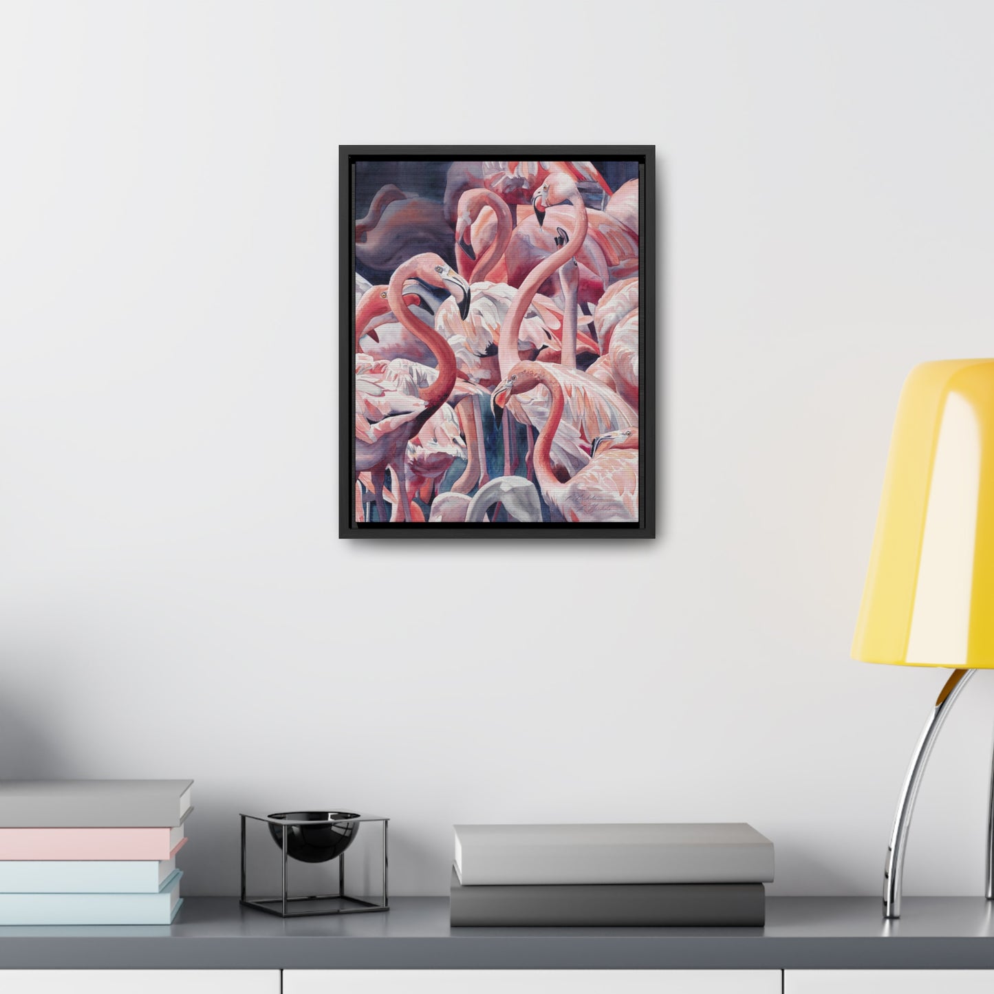 "Flamboyance" Gallery Canvas Wraps, Vertical Frame