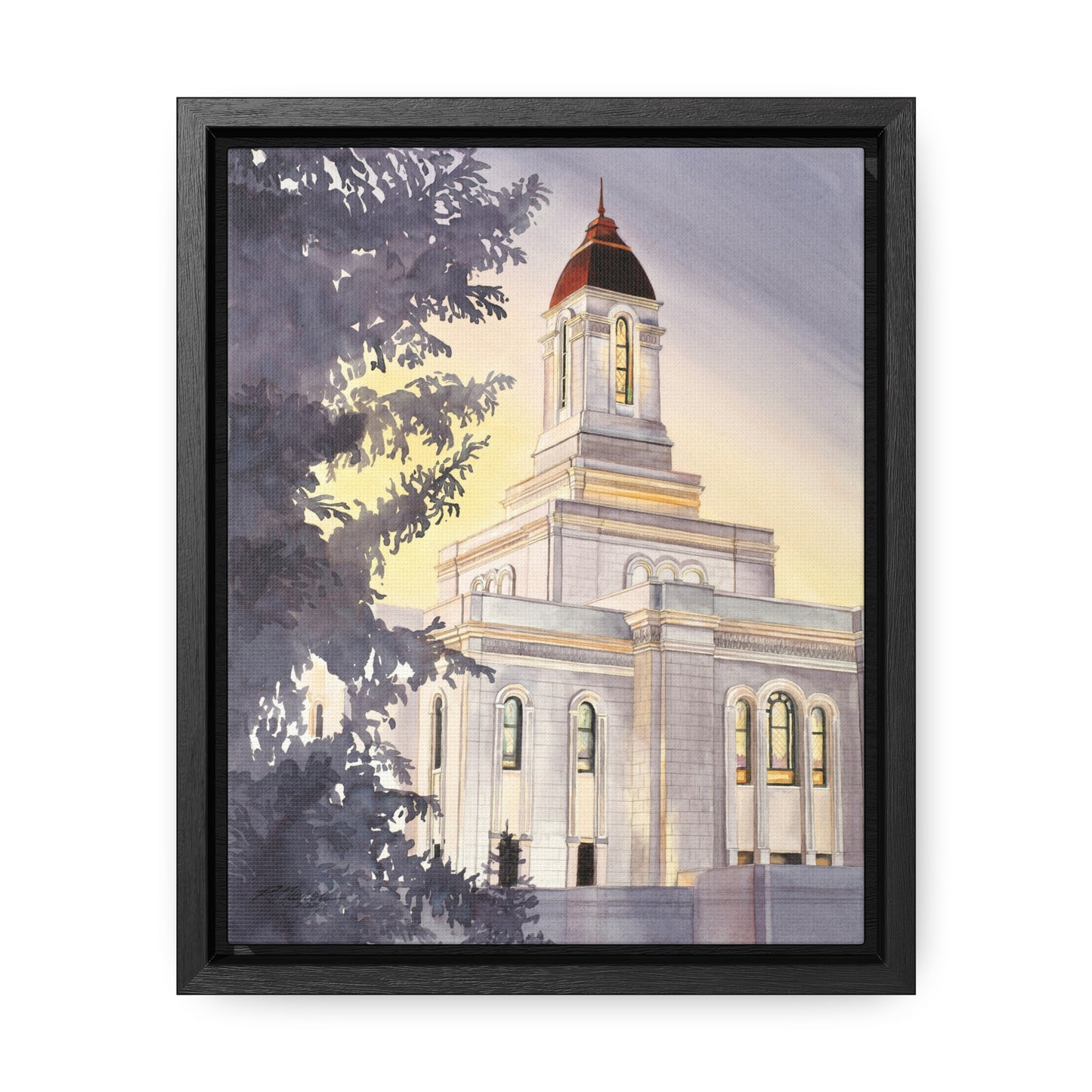 Deseret Peak Temple Gallery Framed Canvas Wraps