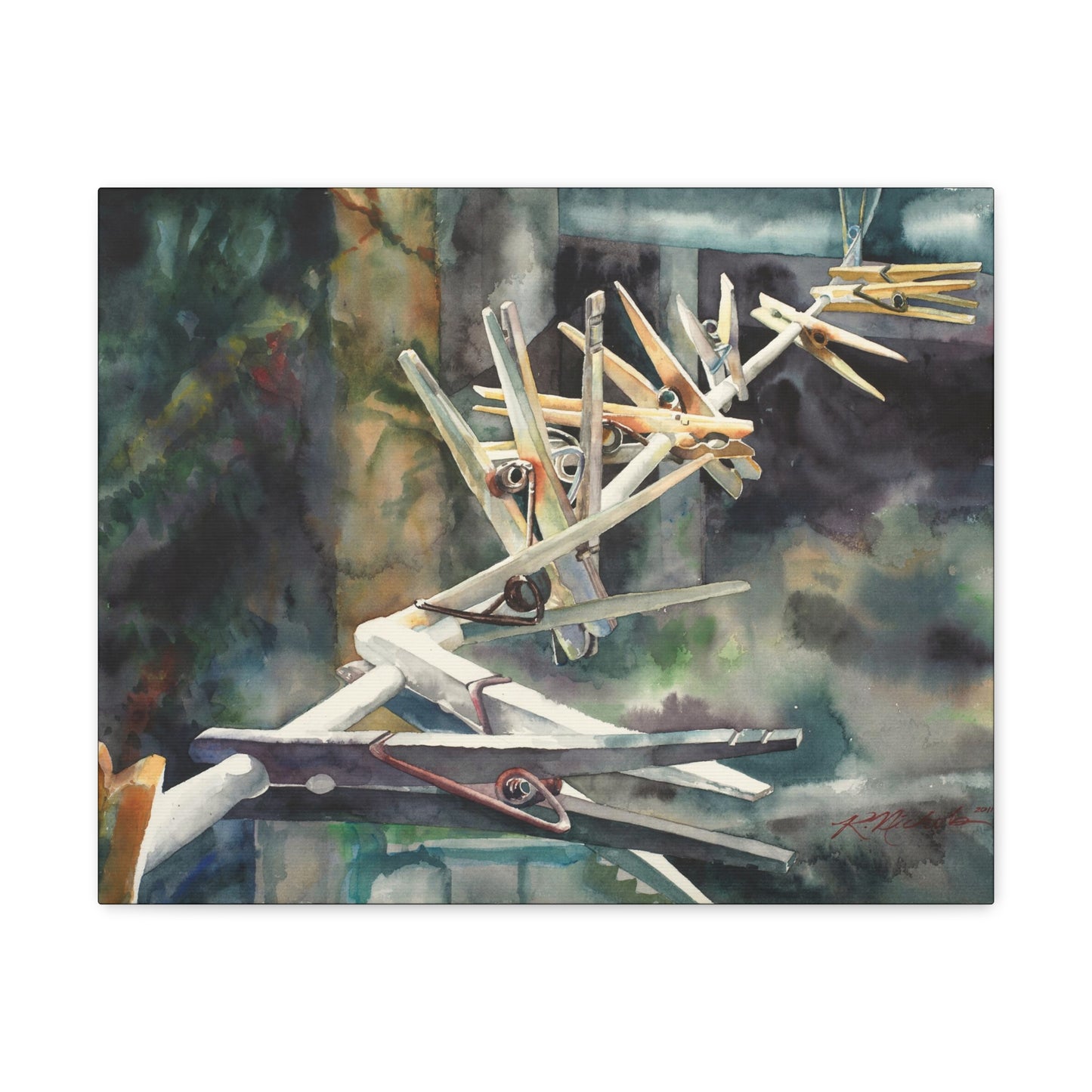 "Clothespins" Canvas Gallery Wraps
