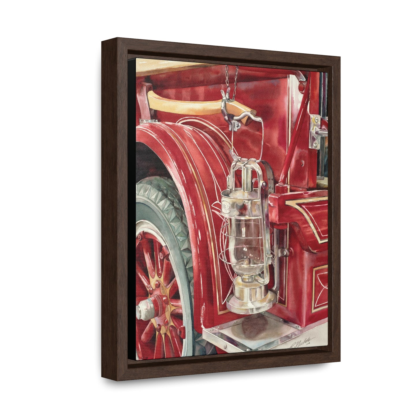 "Firetruck #3" Gallery Canvas Wraps, Vertical Frame