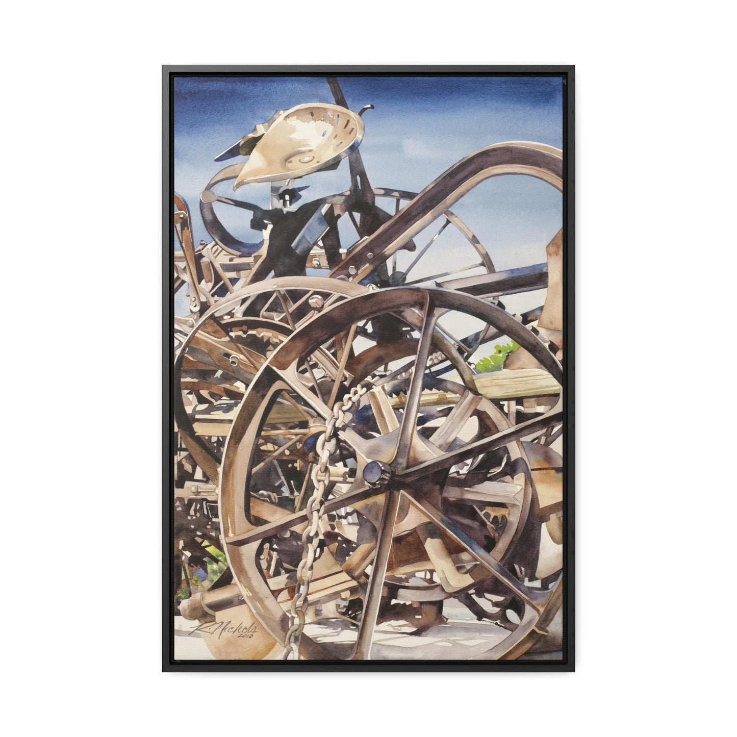 "Harrowing" Gallery Canvas Wraps, Vertical Frame