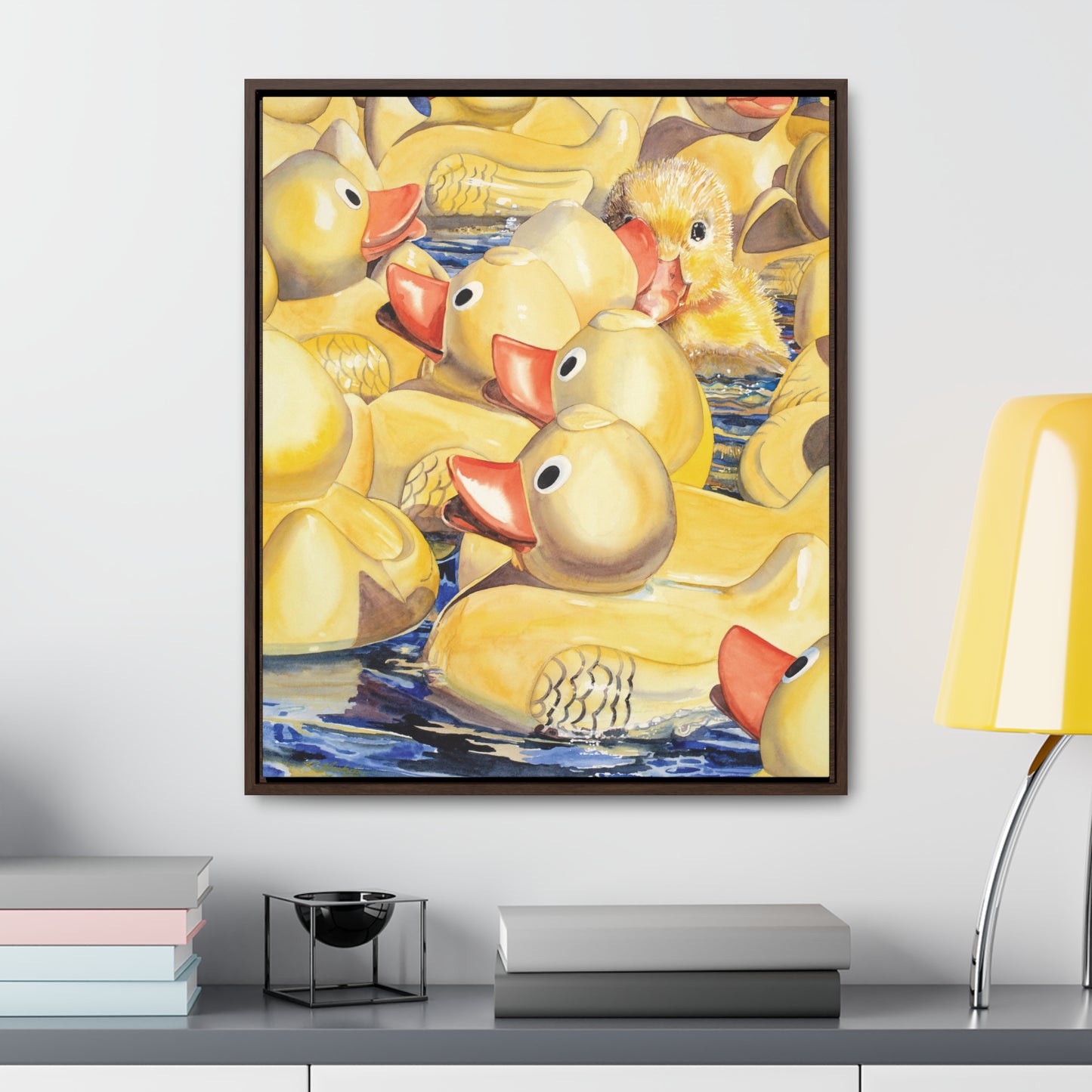 "Just Ducky" Gallery Canvas Wraps, Vertical Frame
