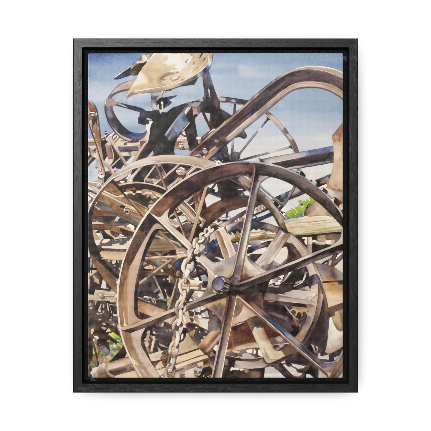 "Harrowing" Gallery Canvas Wraps, Vertical Frame