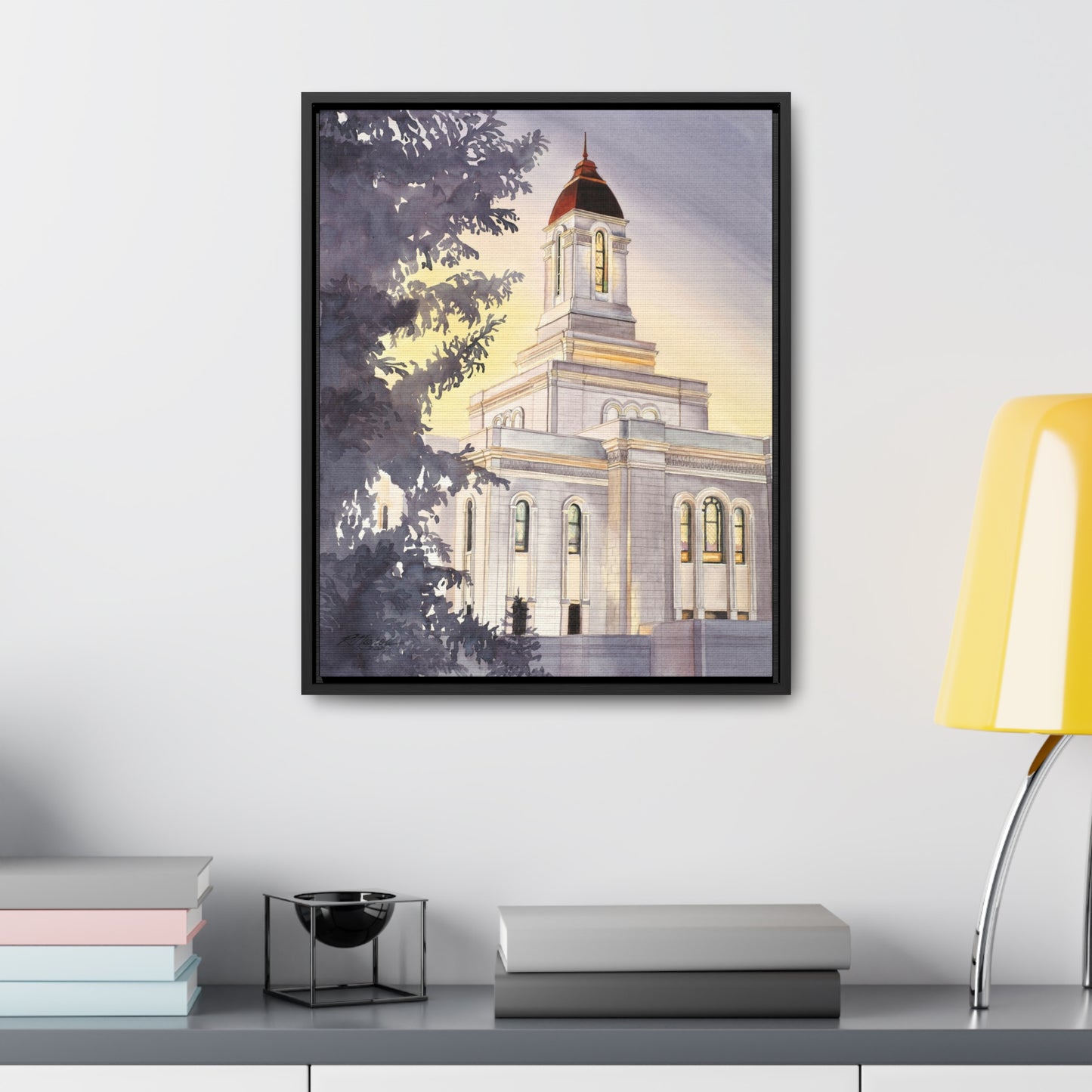 Deseret Peak Temple Gallery Framed Canvas Wraps