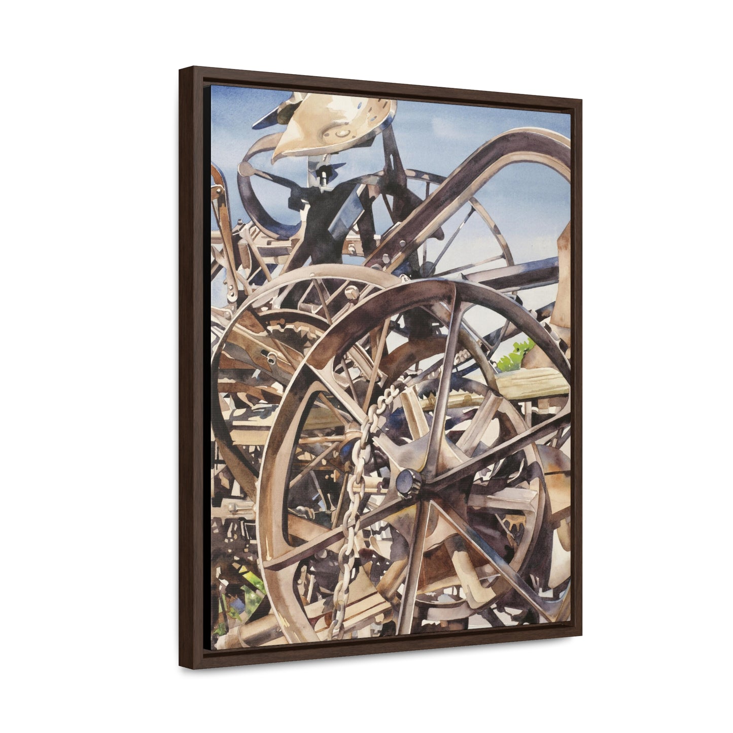 "Harrowing" Gallery Canvas Wraps, Vertical Frame