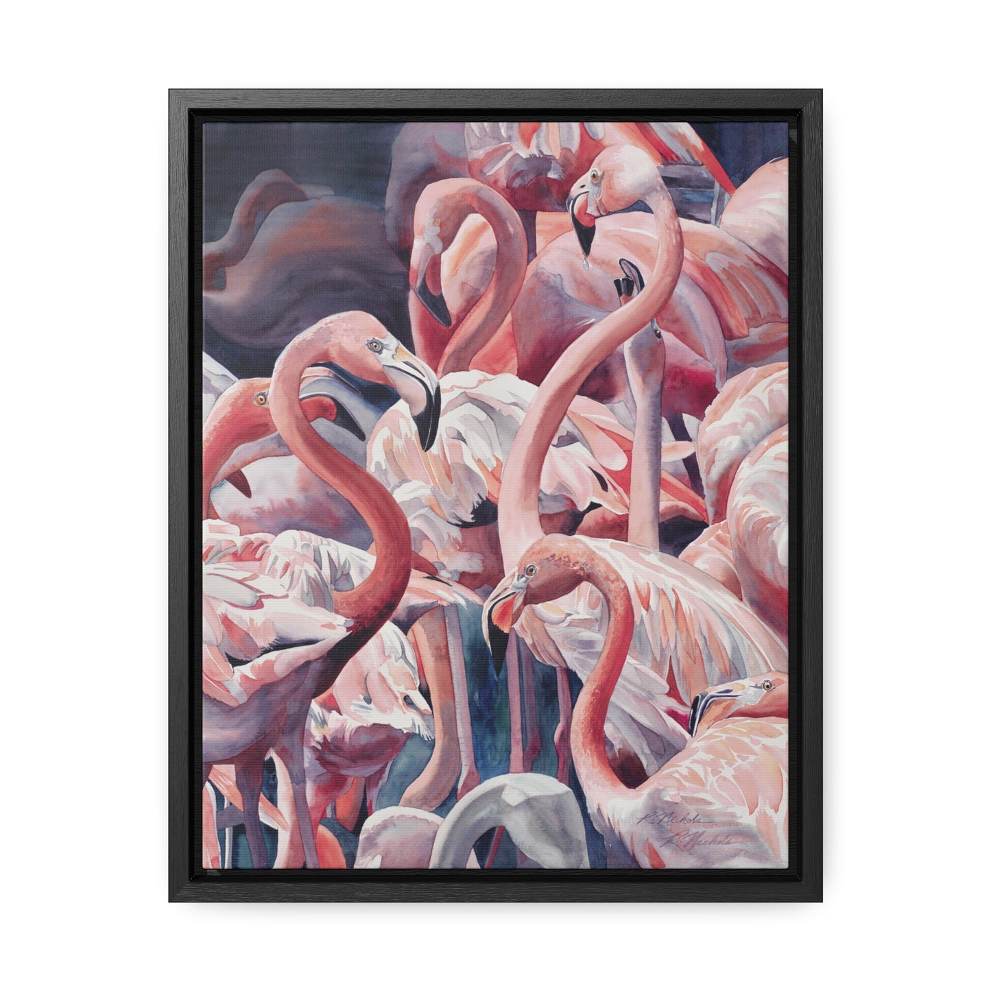 "Flamboyance" Gallery Canvas Wraps, Vertical Frame