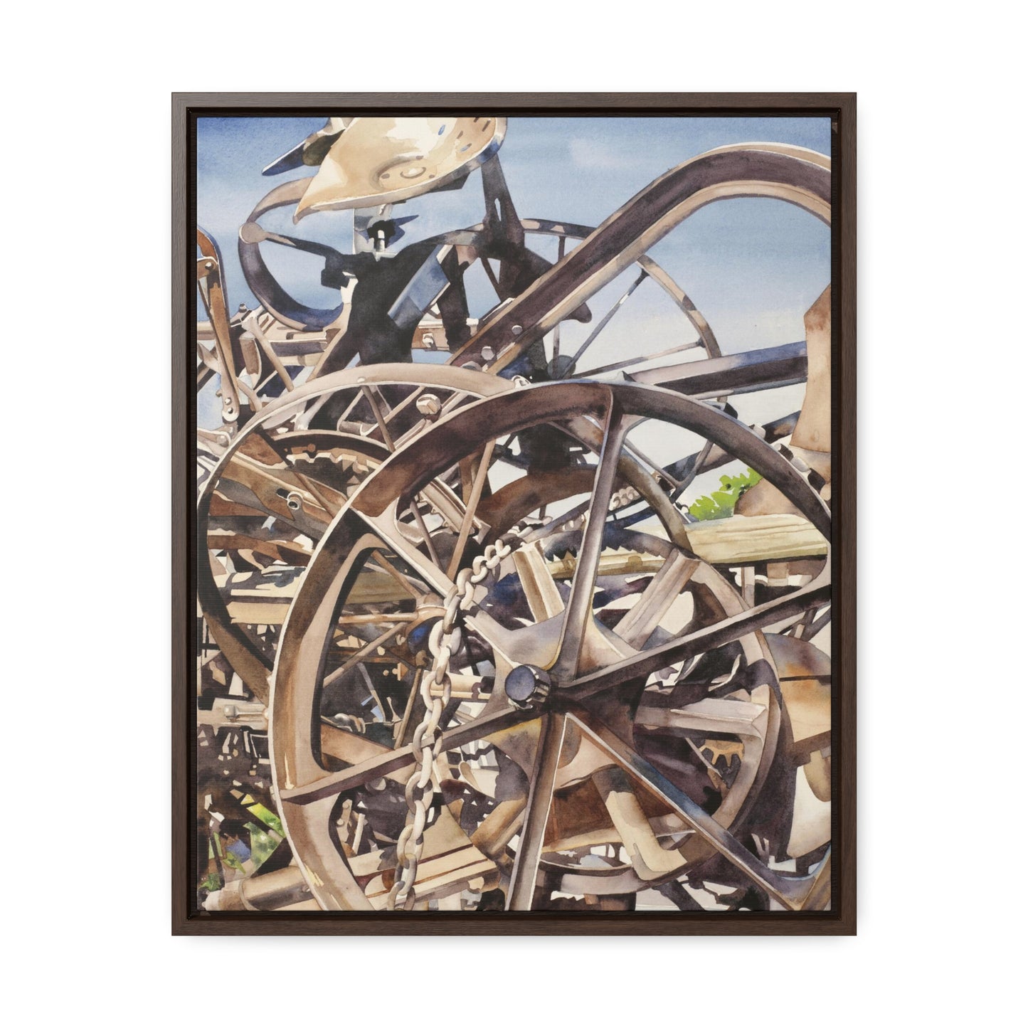 "Harrowing" Gallery Canvas Wraps, Vertical Frame