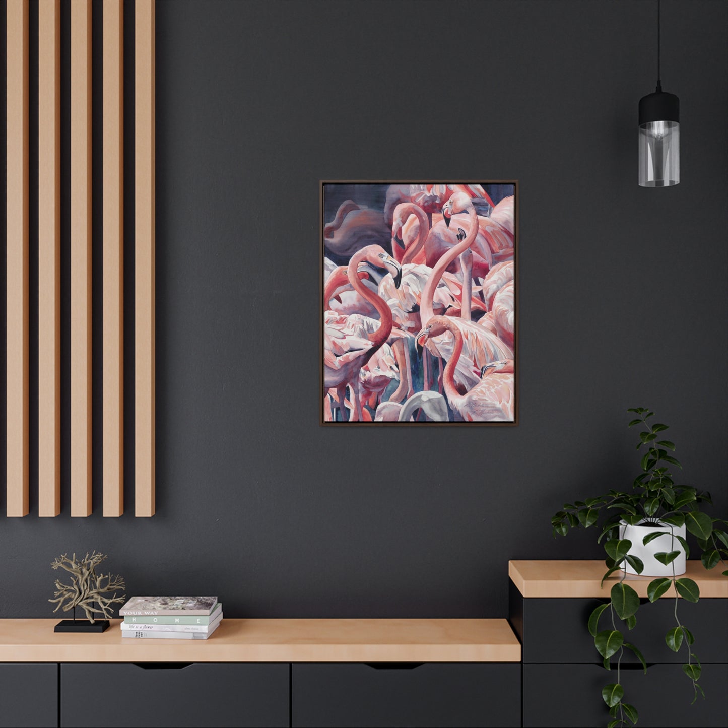 "Flamboyance" Gallery Canvas Wraps, Vertical Frame