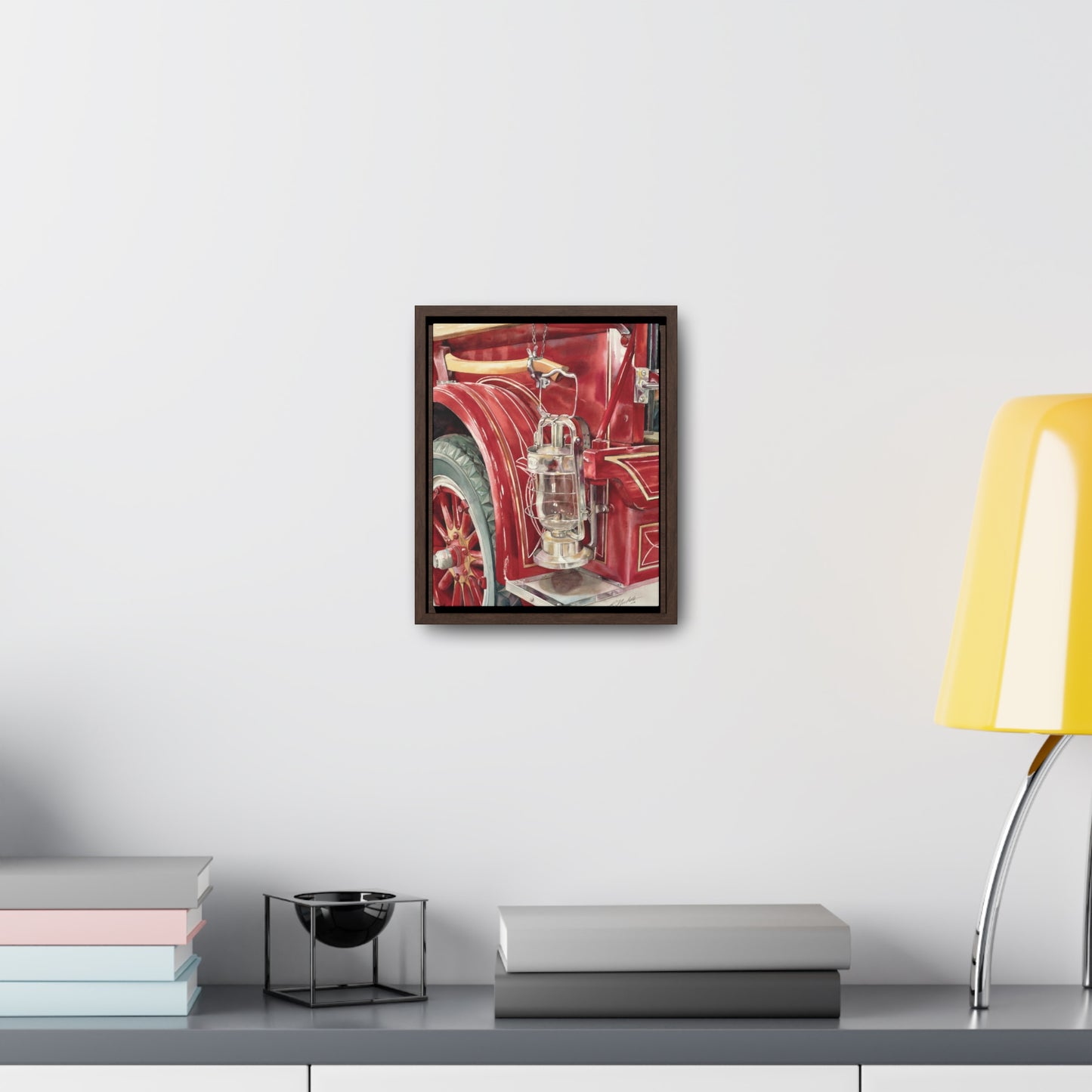 "Firetruck #3" Gallery Canvas Wraps, Vertical Frame