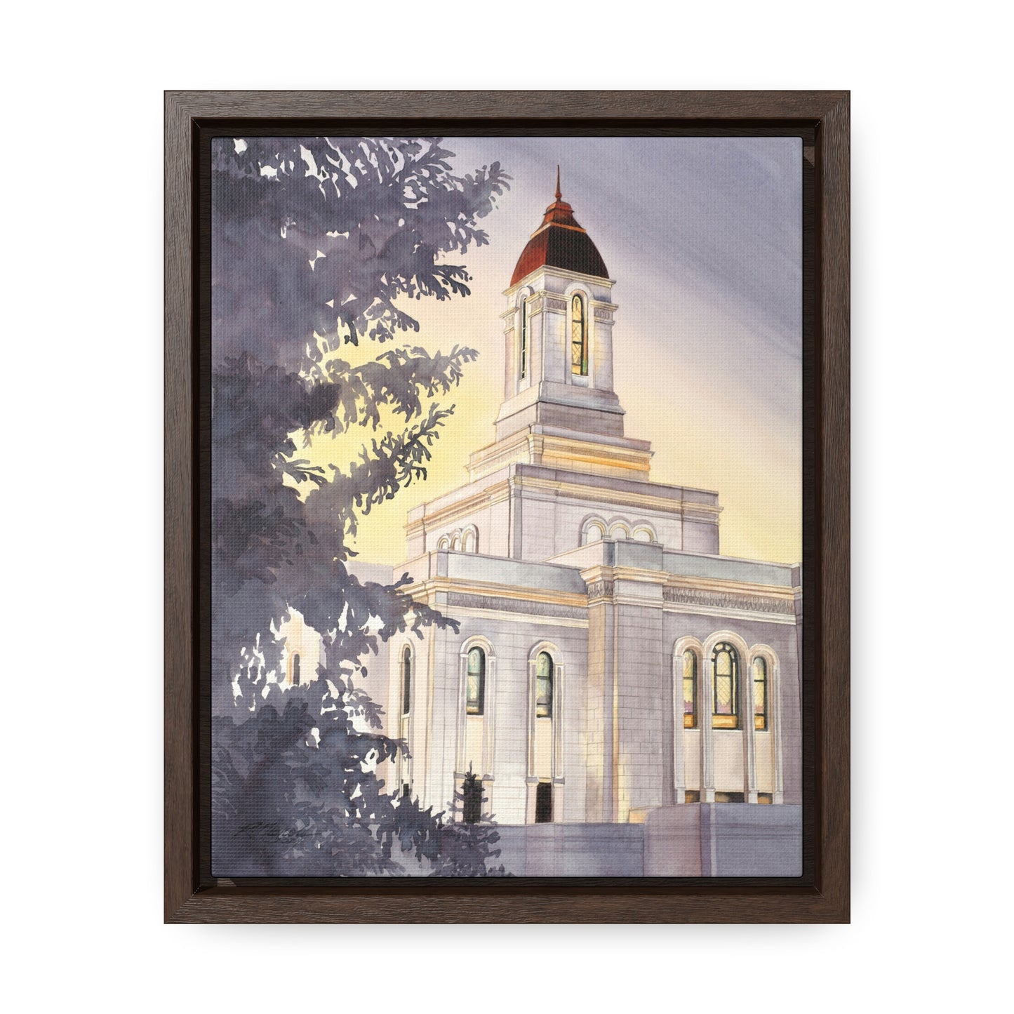 Deseret Peak Temple Gallery Framed Canvas Wraps