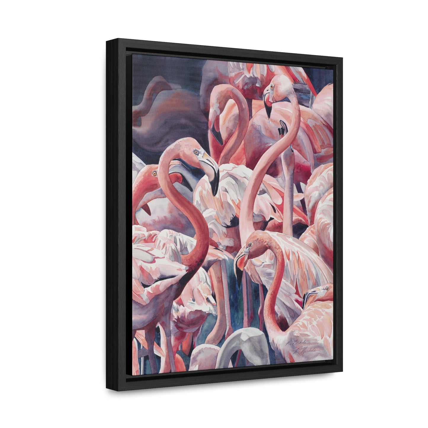 "Flamboyance" Gallery Canvas Wraps, Vertical Frame