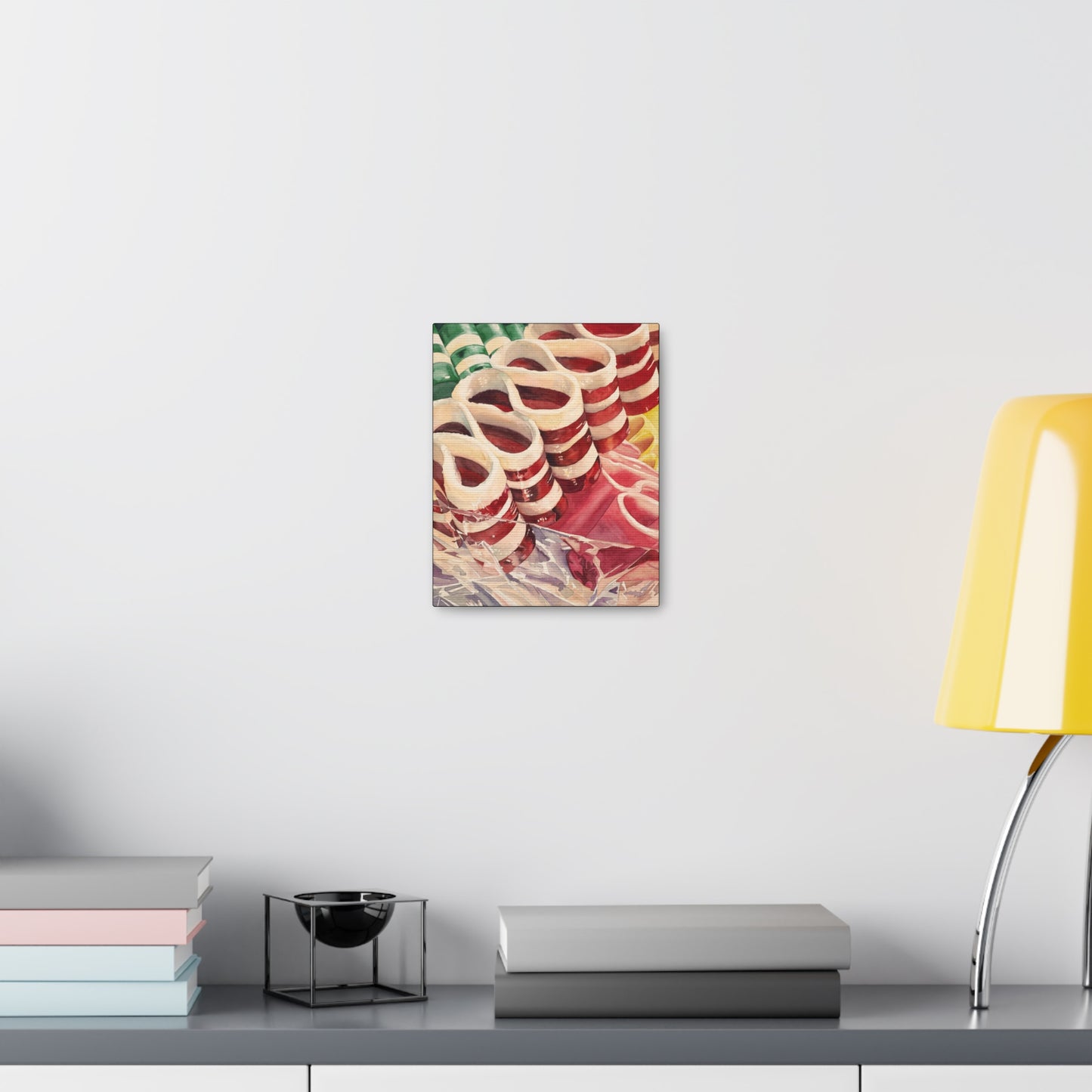 "Christmas Ribbon Candy" Canvas Gallery Wraps