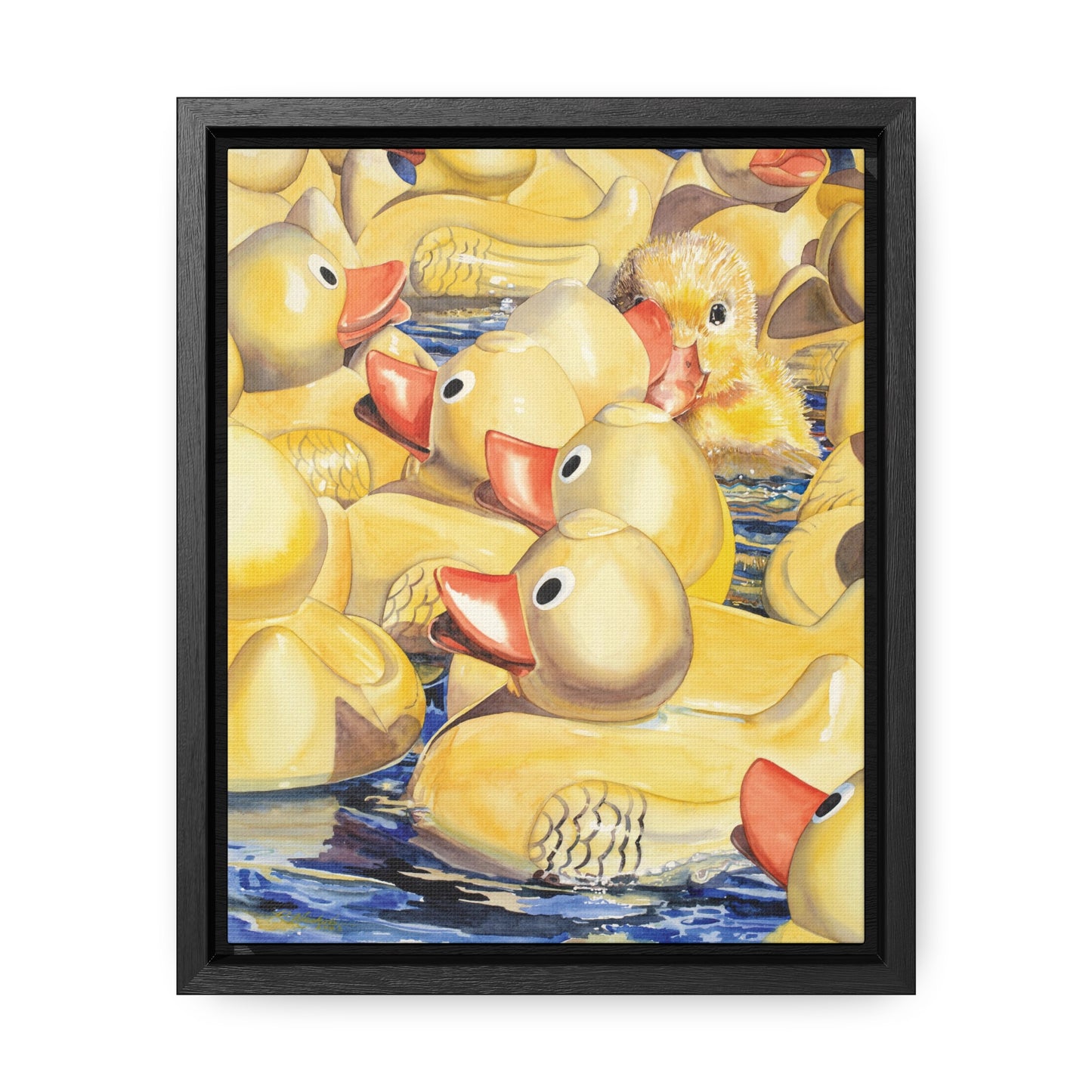 "Just Ducky" Gallery Canvas Wraps, Vertical Frame