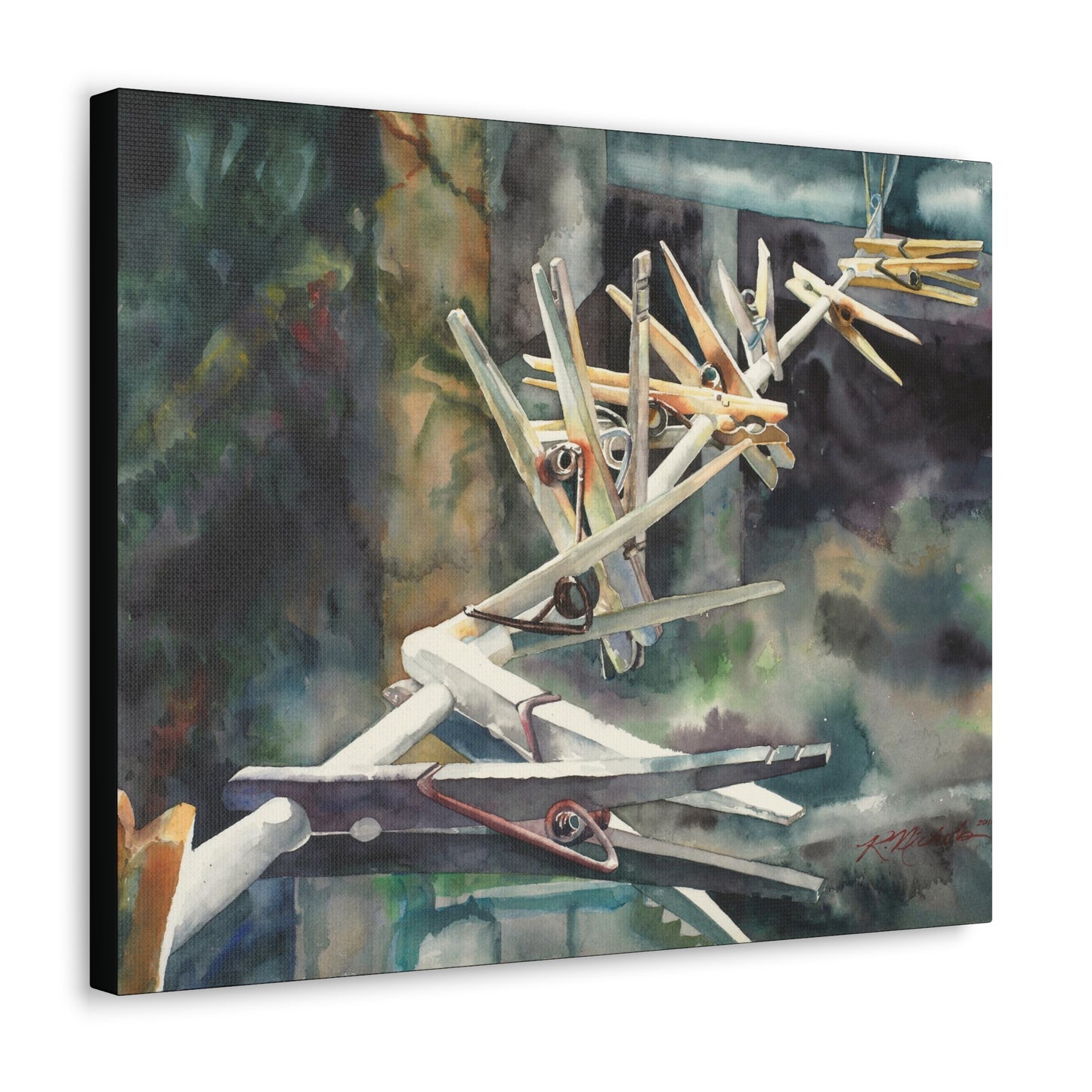 "Clothespins" Canvas Gallery Wraps