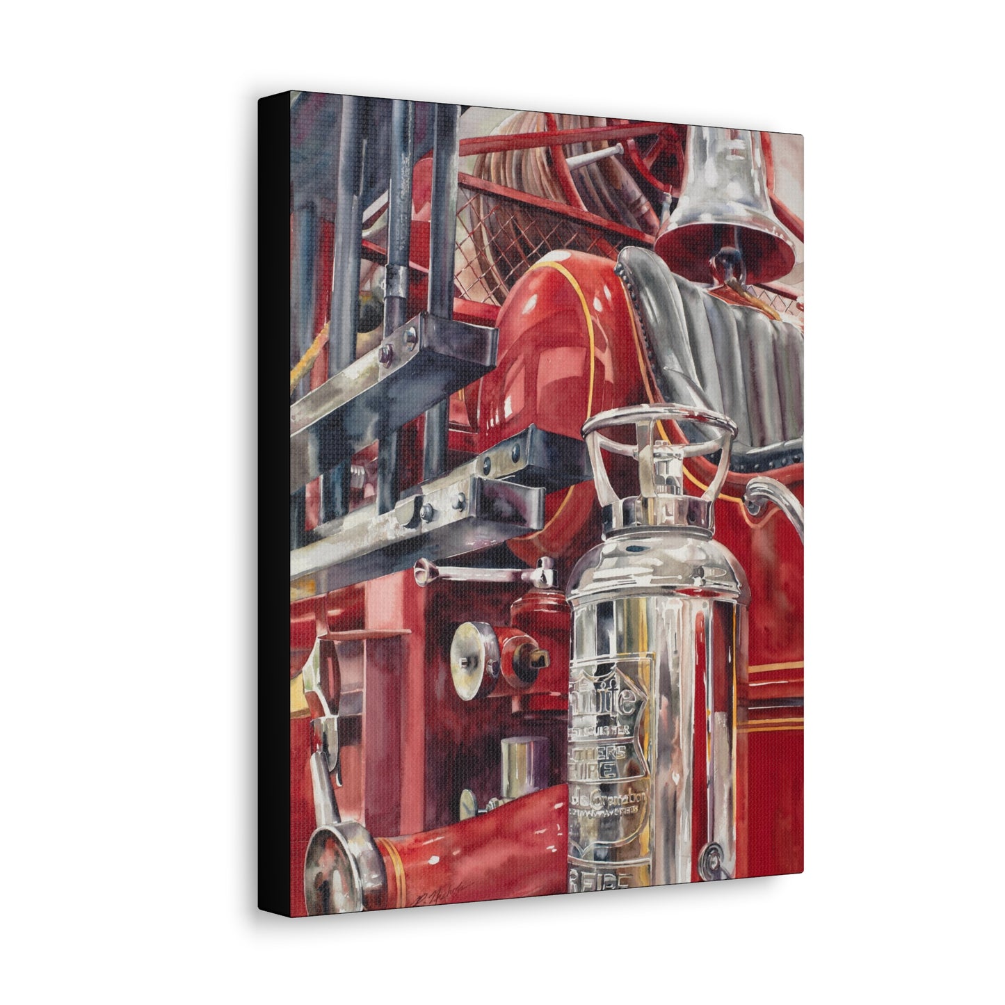 "Firetruck #2" Canvas Gallery Wraps