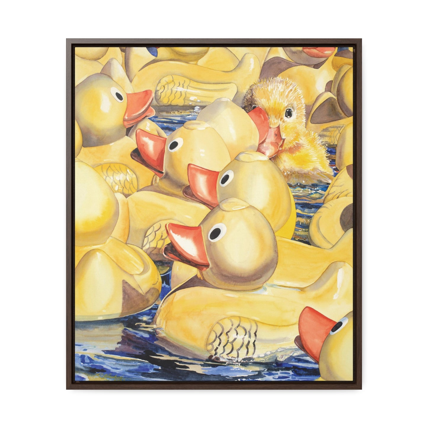"Just Ducky" Gallery Canvas Wraps, Vertical Frame