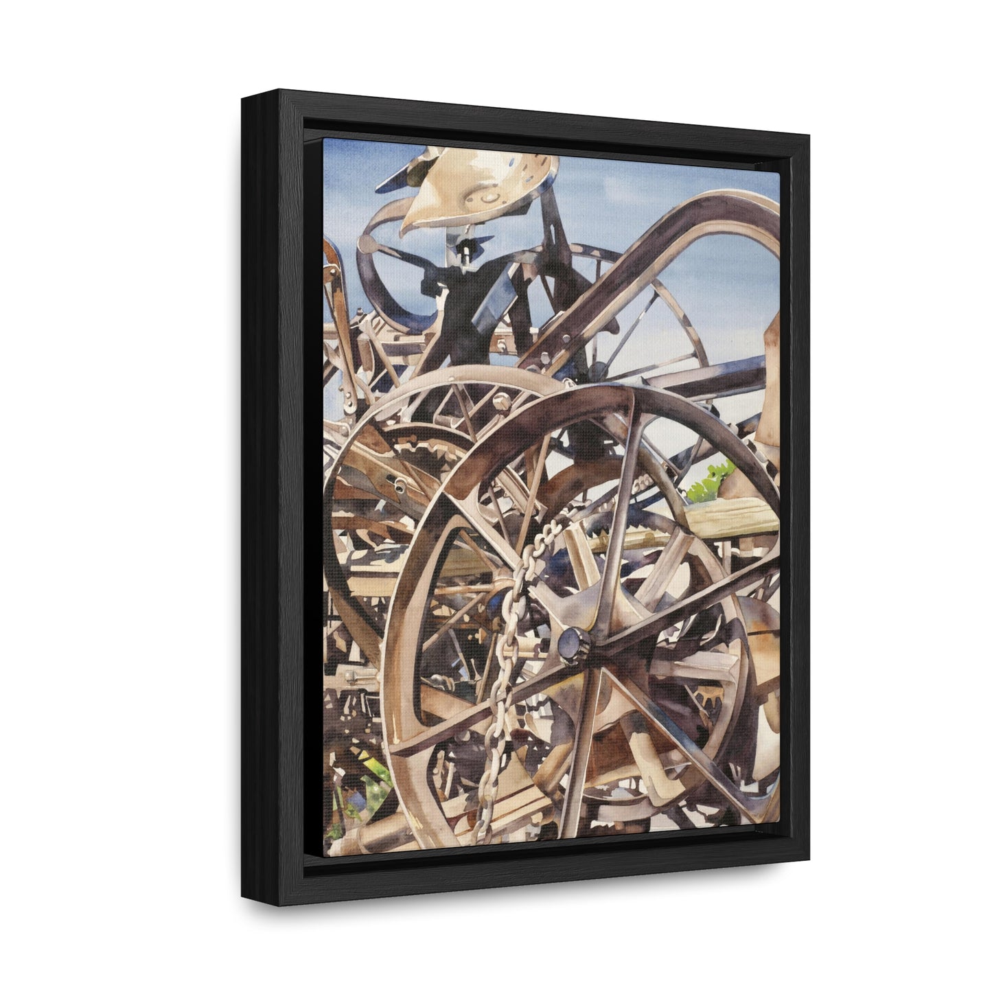 "Harrowing" Gallery Canvas Wraps, Vertical Frame
