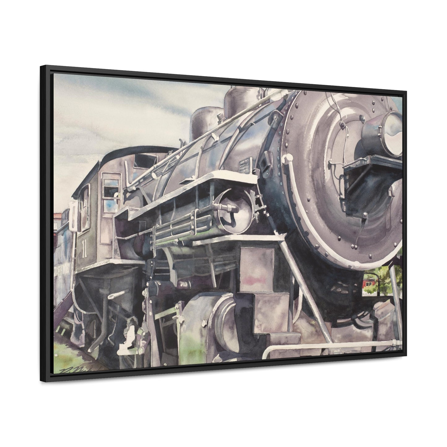 "Train Engine #111" Gallery Canvas Wraps, Horizontal Frame