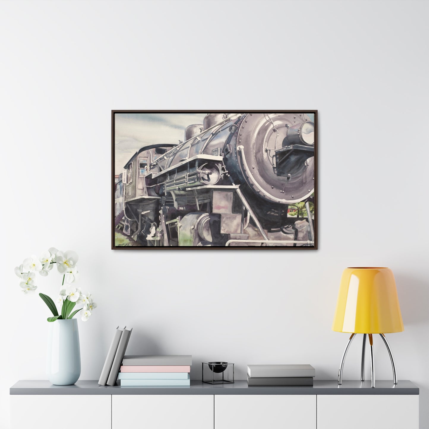 "Train Engine #111" Gallery Canvas Wraps, Horizontal Frame