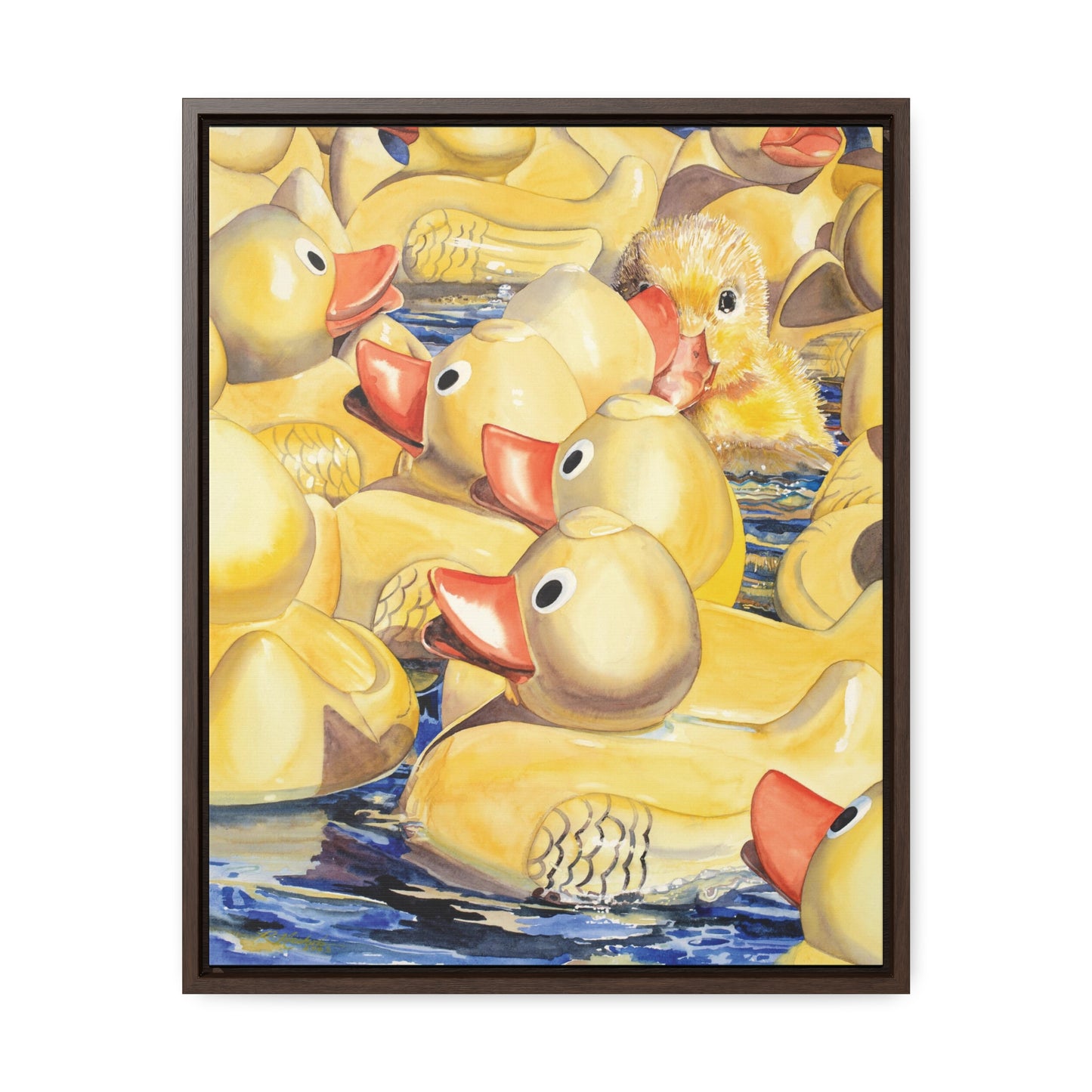 "Just Ducky" Gallery Canvas Wraps, Vertical Frame